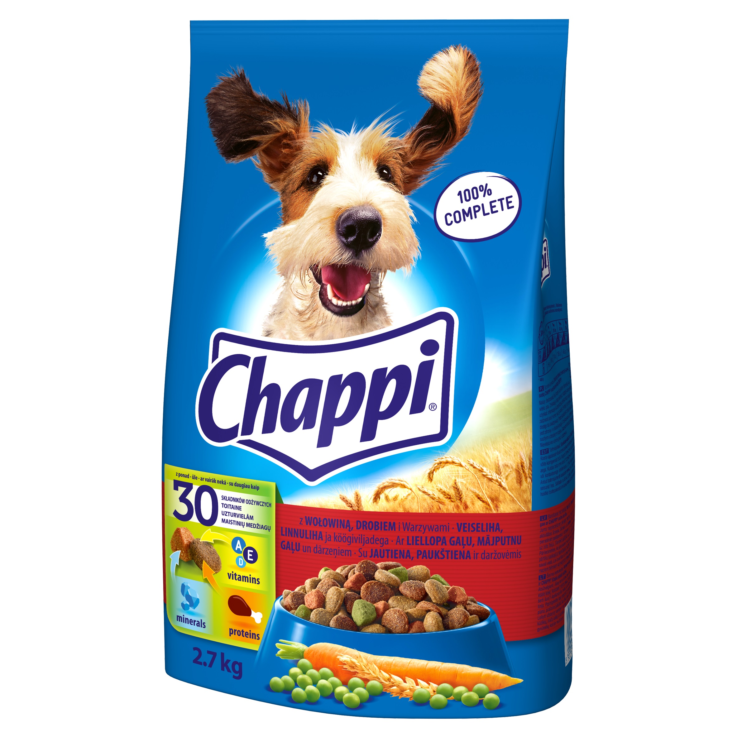 Chappi Wołowina,Drób 2,7Kg