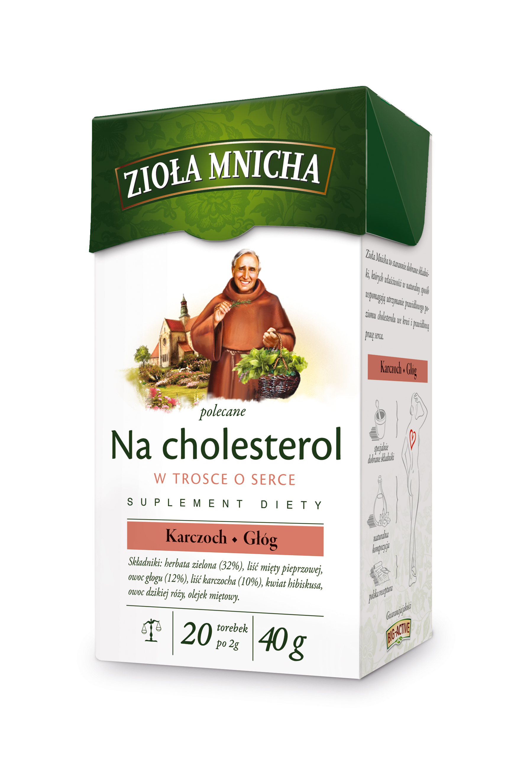 Zioła Mnicha Polecane Na Cholesterol 20Tb/40G