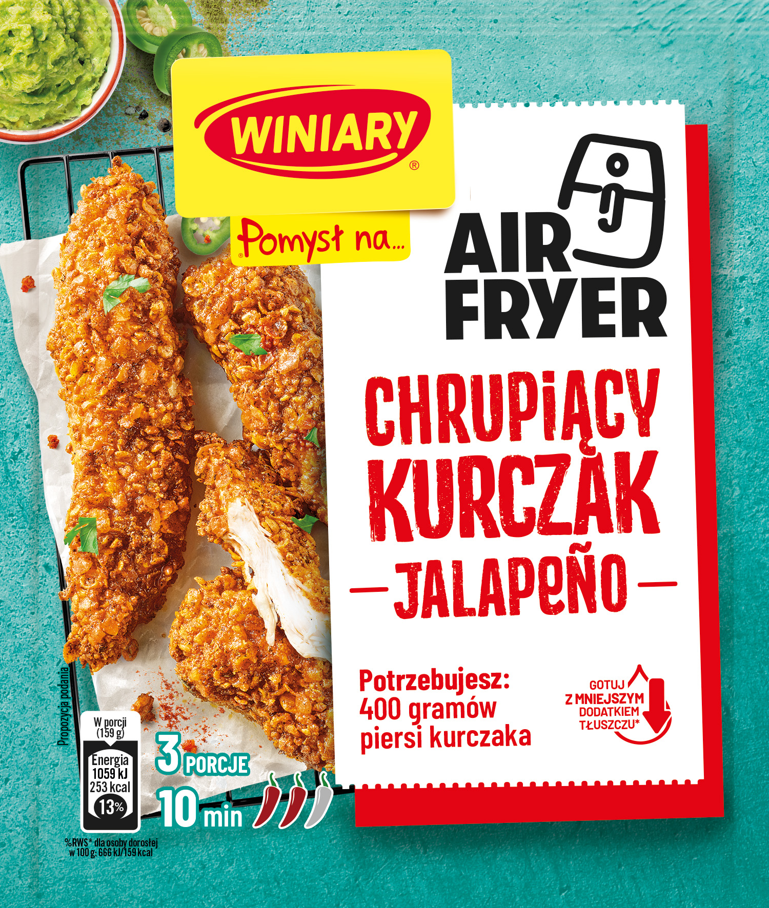 Winiary Pomysł Na... Chrupiący Kurczak Jalapeno 66G