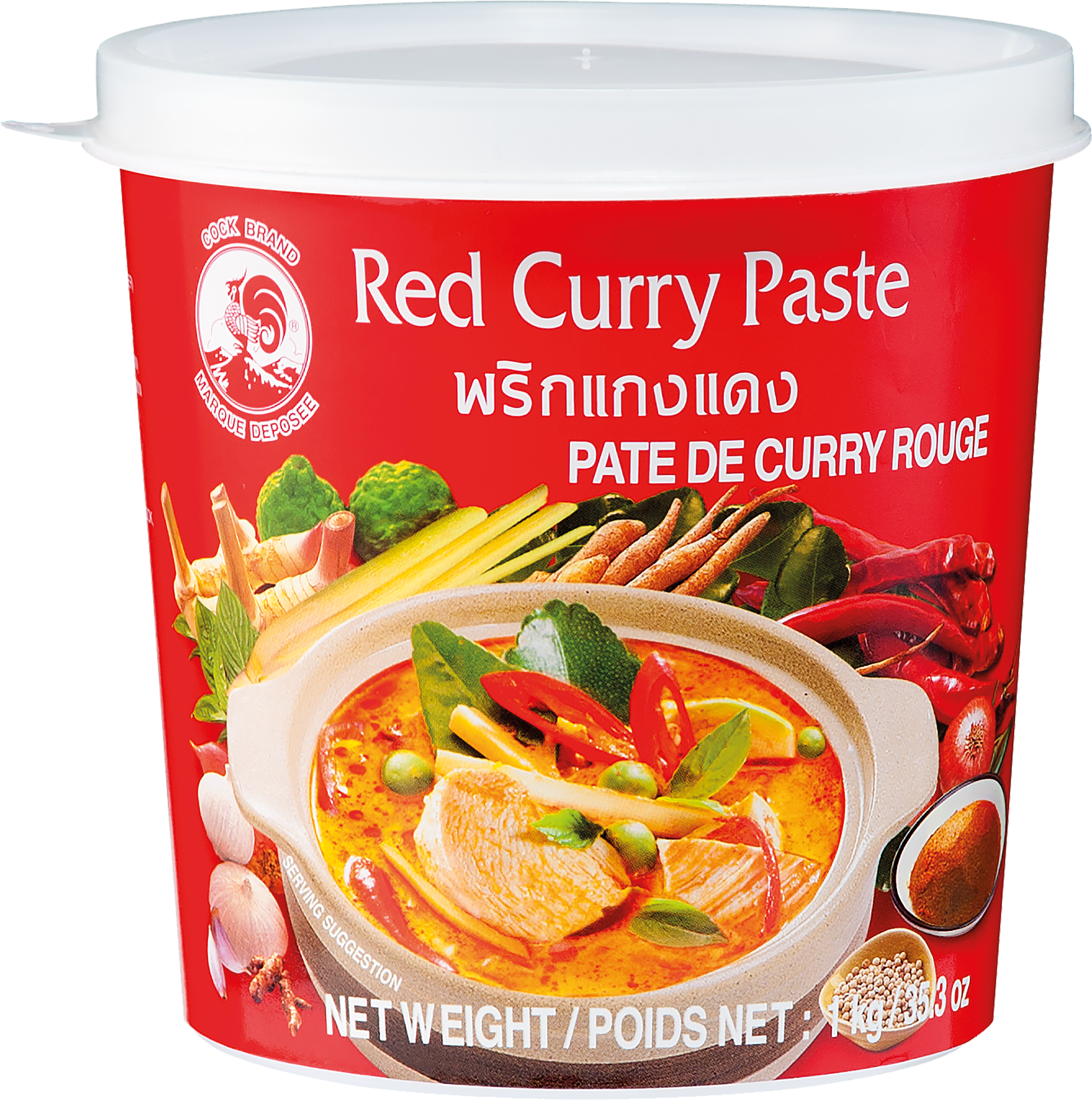Pasta Curry Czerwona 1 Kg Cock