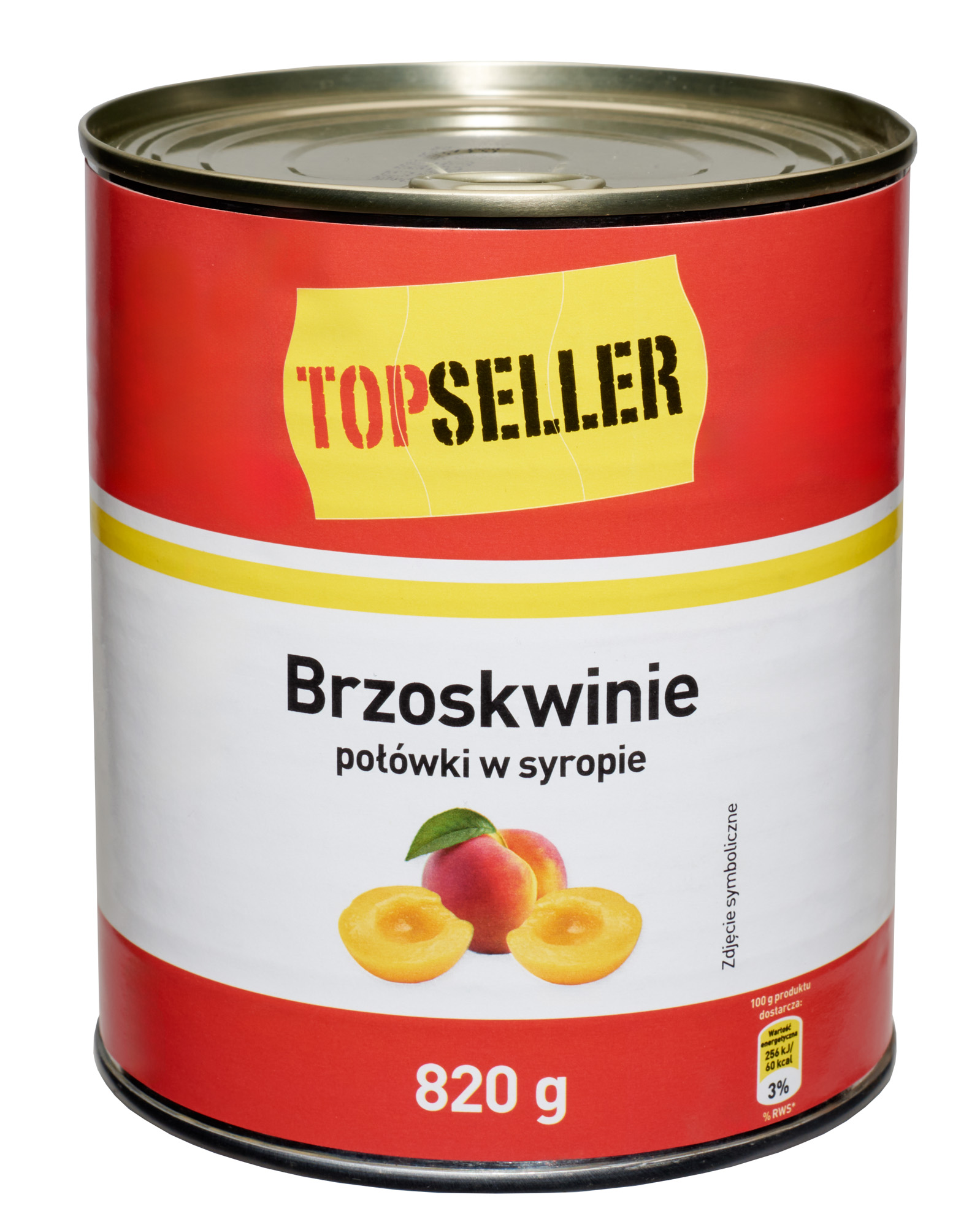 Topseller Brzoskwinie Połówki W Syropie 820G