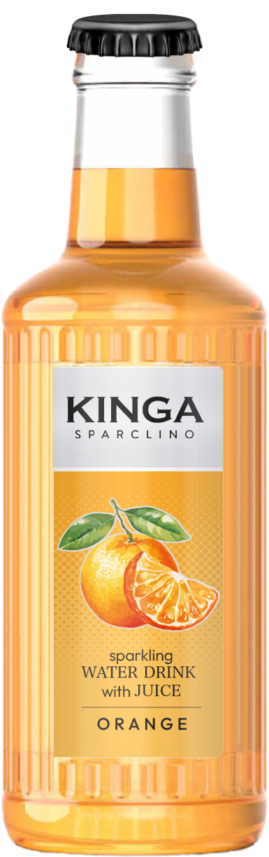 Kinga Pienińska Napój Sparclino Orange 250Ml Glass
