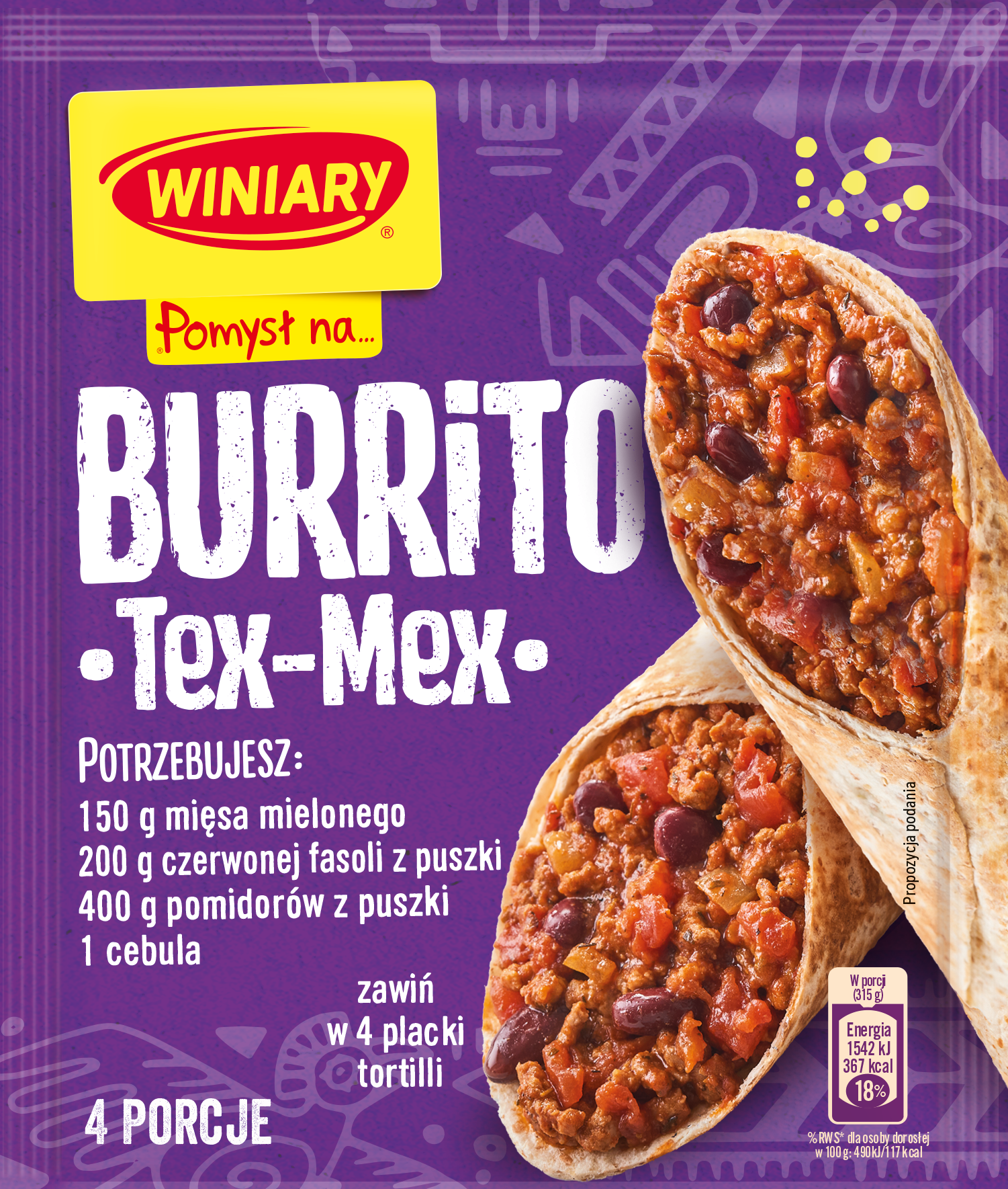 Winiary Pomysł Na Burrito Tex-Mex 30 G