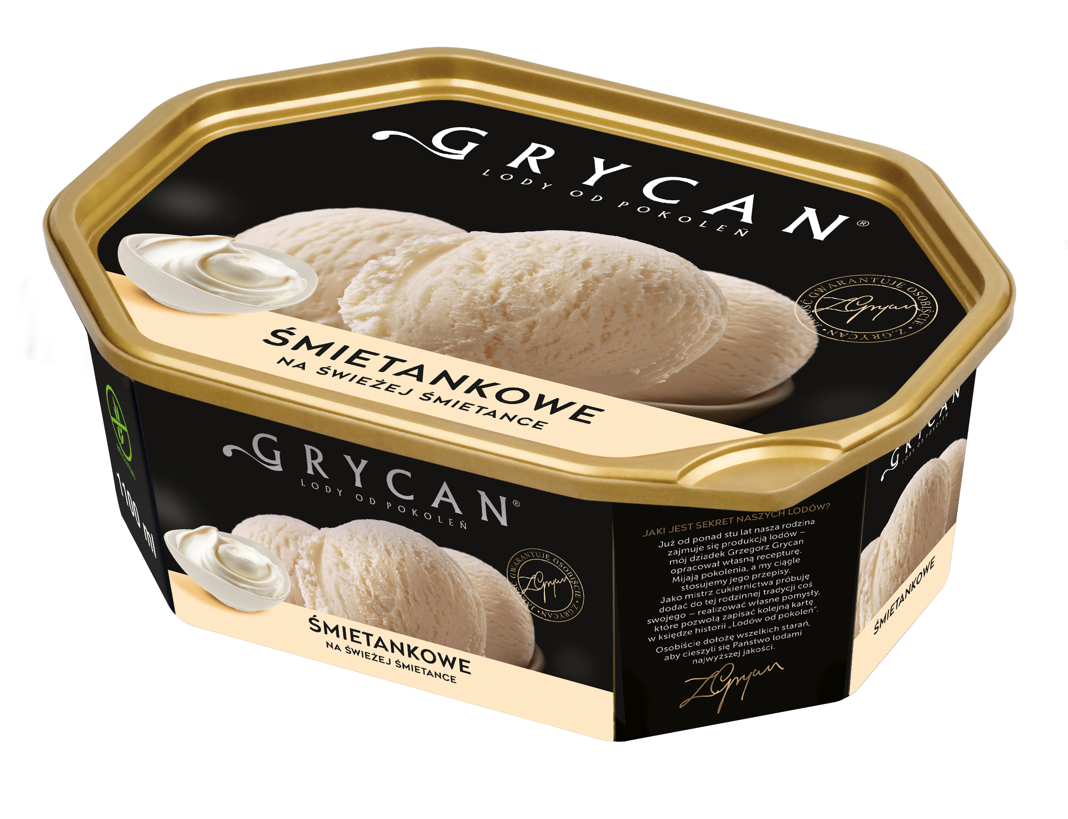 Grycan Lody Familijne Śmietankowe 1100Ml
