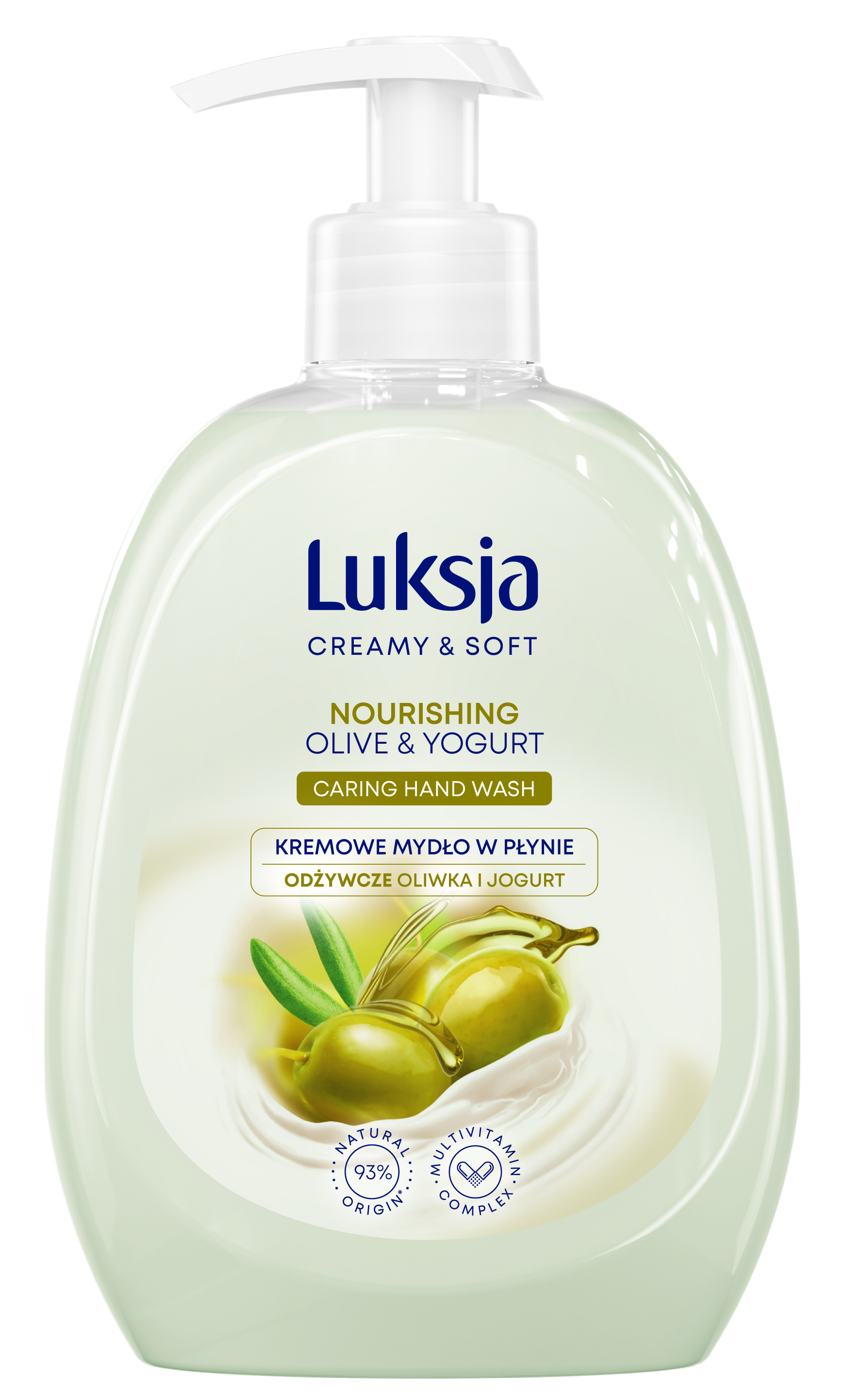Luksja Creamy & Soft Kremowe Mydło W Płynie Oliwka I Jogurt 500 Ml