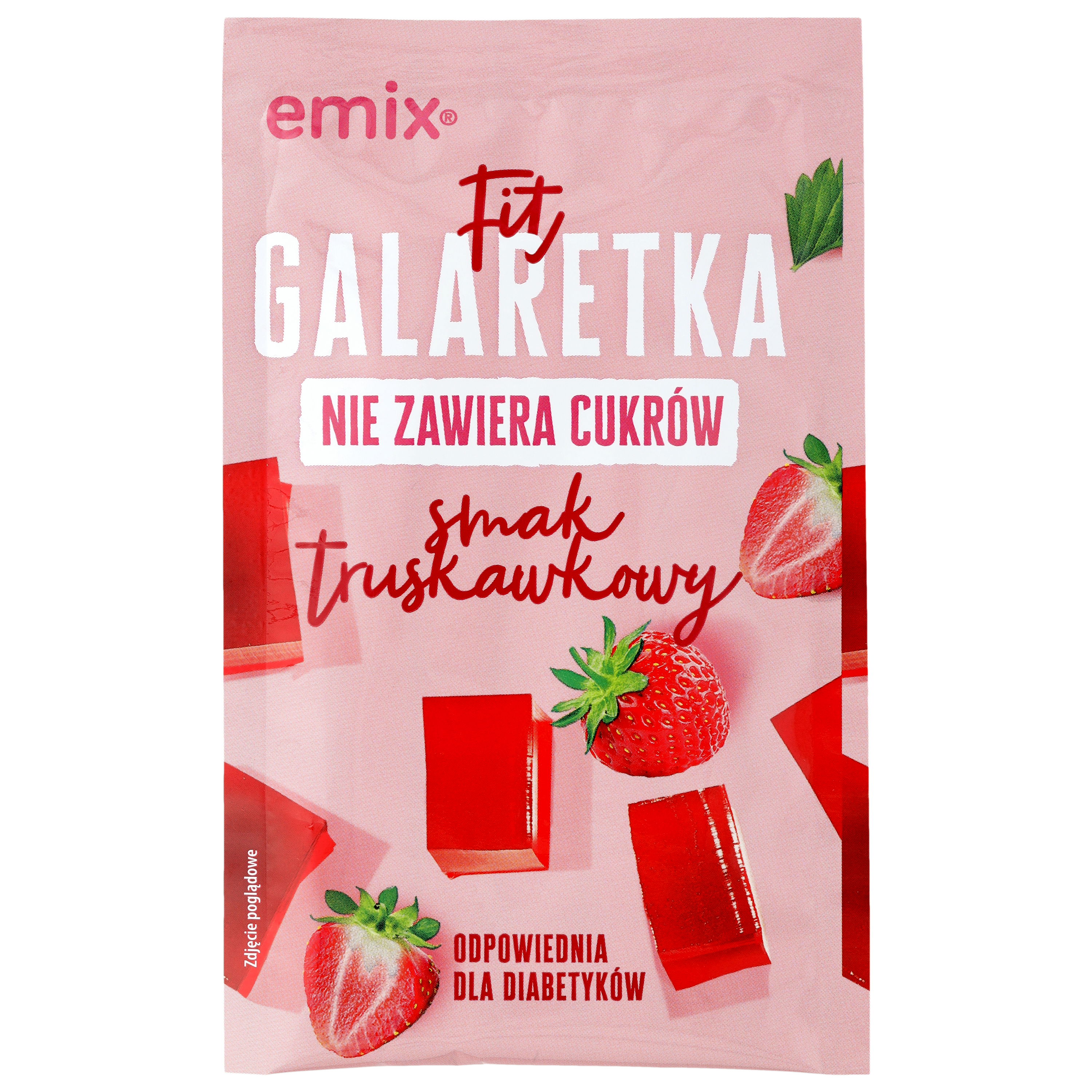 Galaretka Fit (Bez Cukru) Truskawkowa Emix 25G