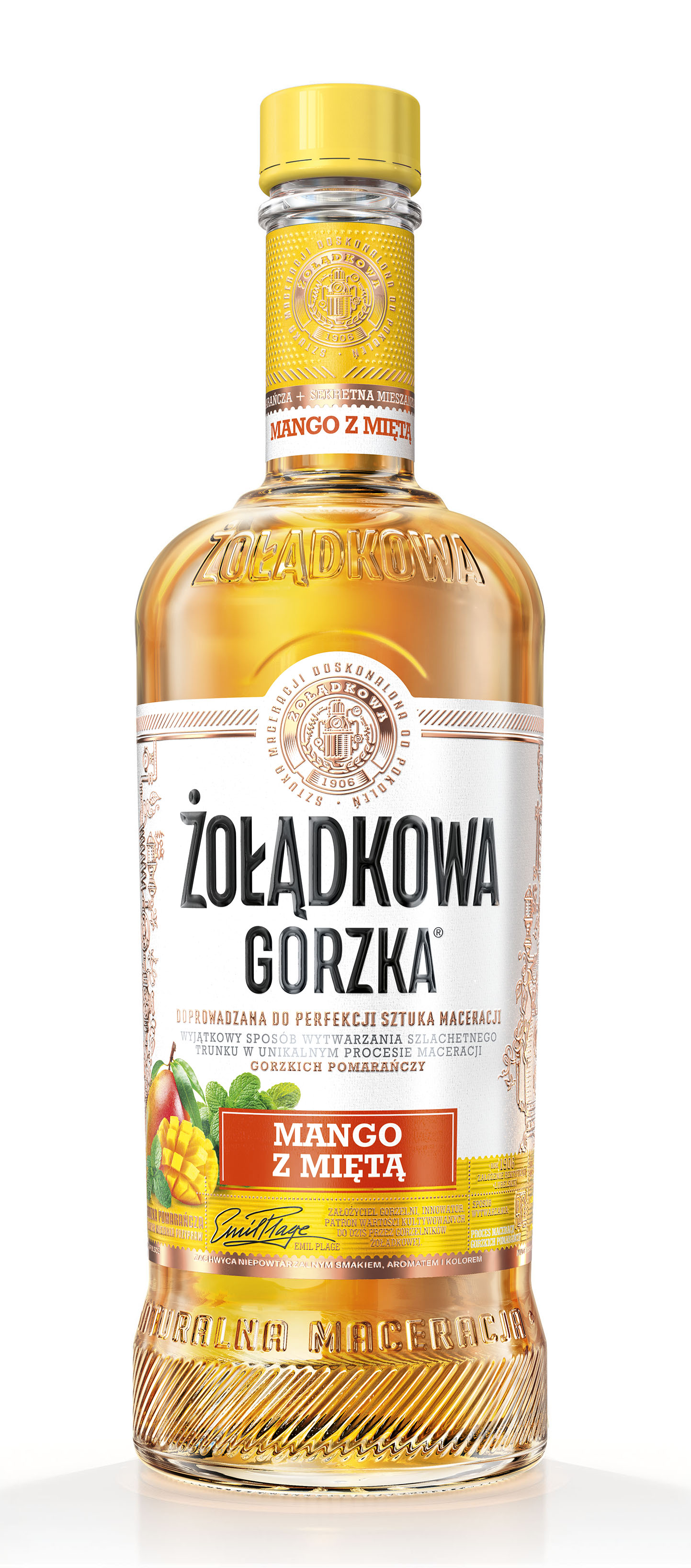 Żołądkowa Gorzka Mango Z Miętą 25% 0,5L