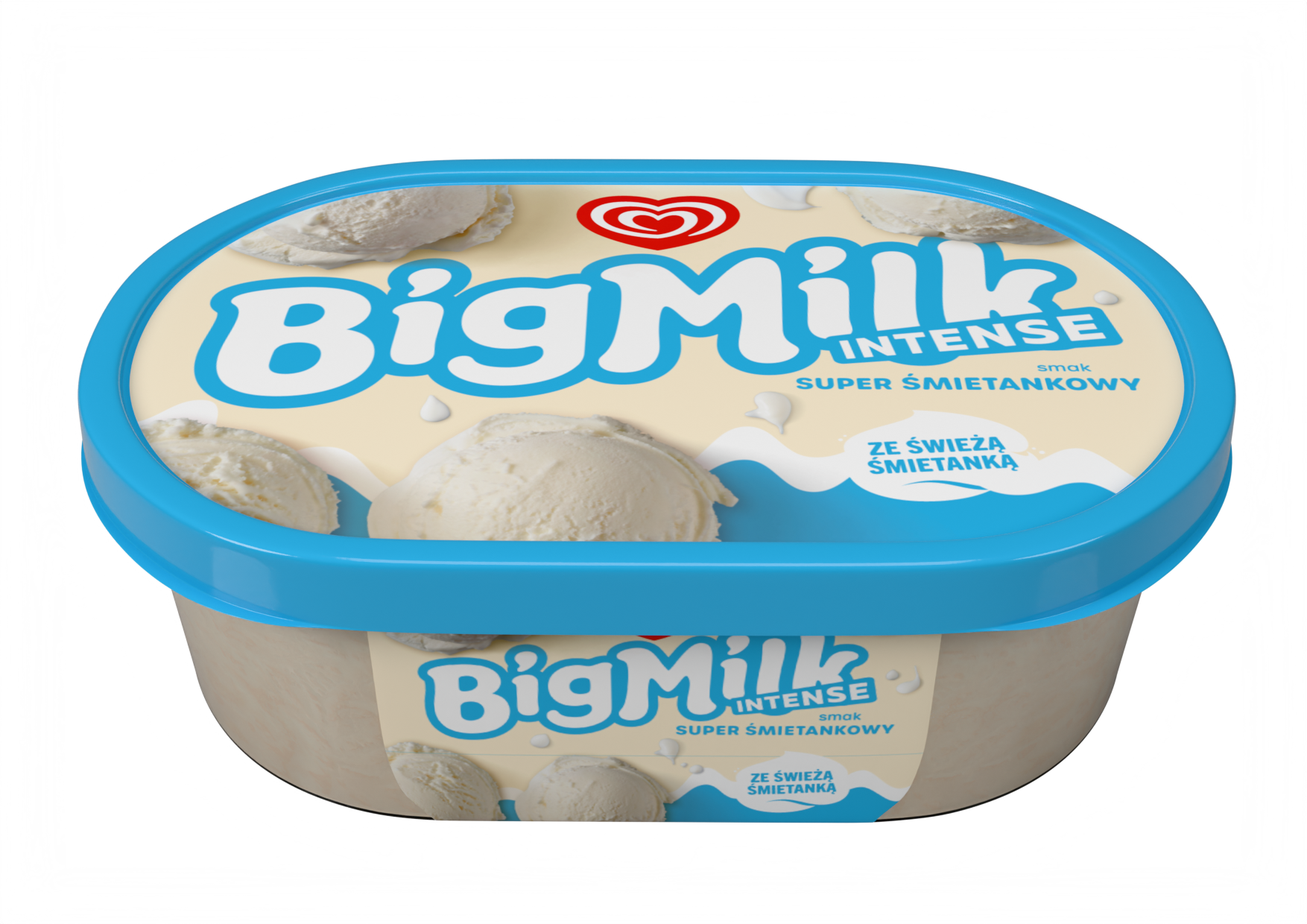 Big Milk Lody Intense Śmietanka 900Ml