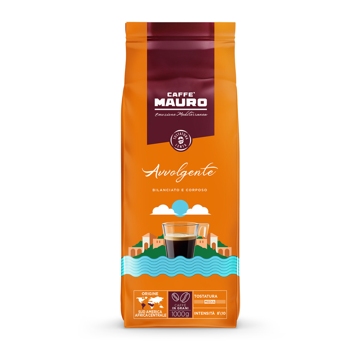 Caffe Mauro Kawa Ziarnista Avvolgente 1Kg