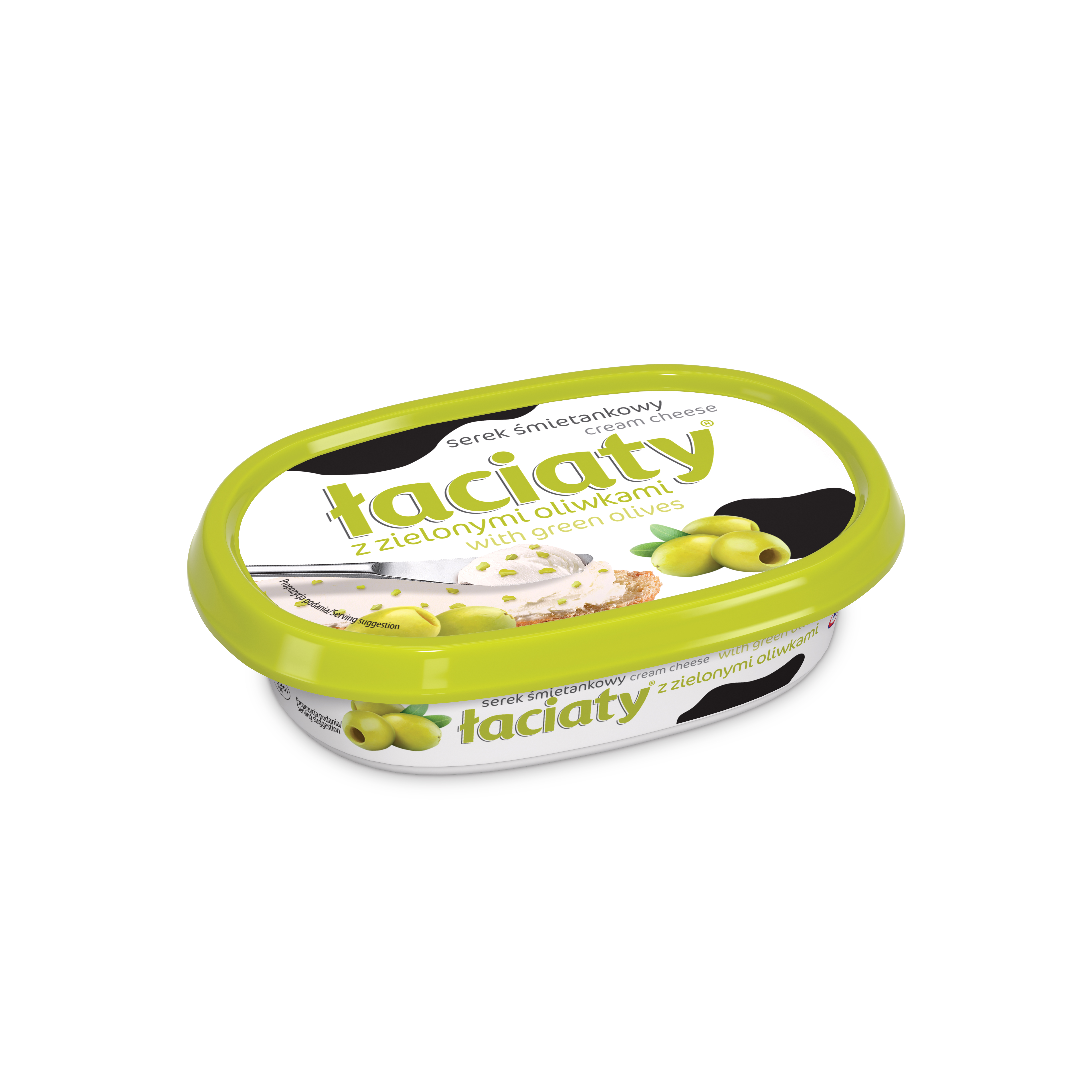 Serek Śmietankowy Łaciaty 135G Zielone Oliwki