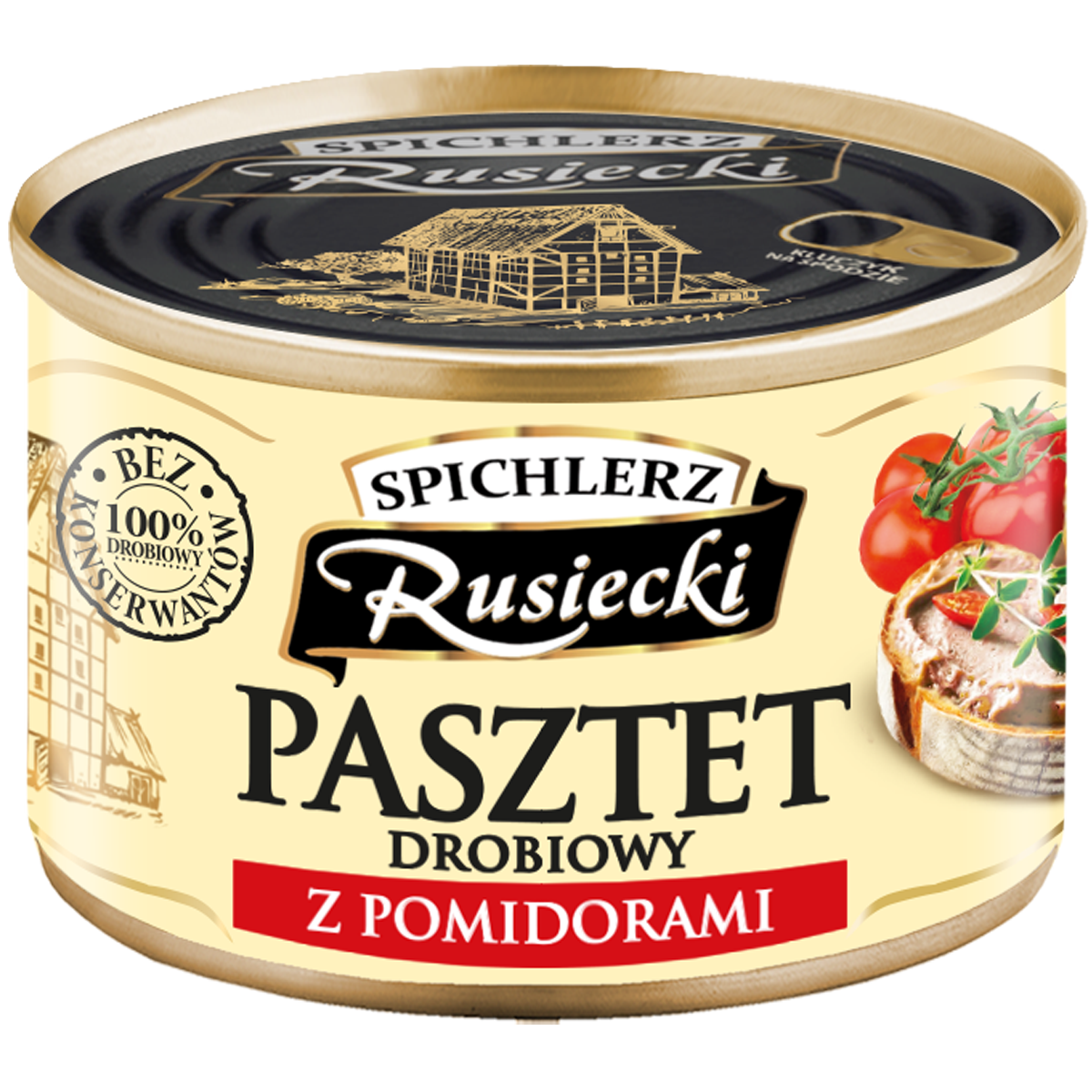 Spichlerz Rusiecki Pasztet Drobiowy Z Pomidorami 160G
