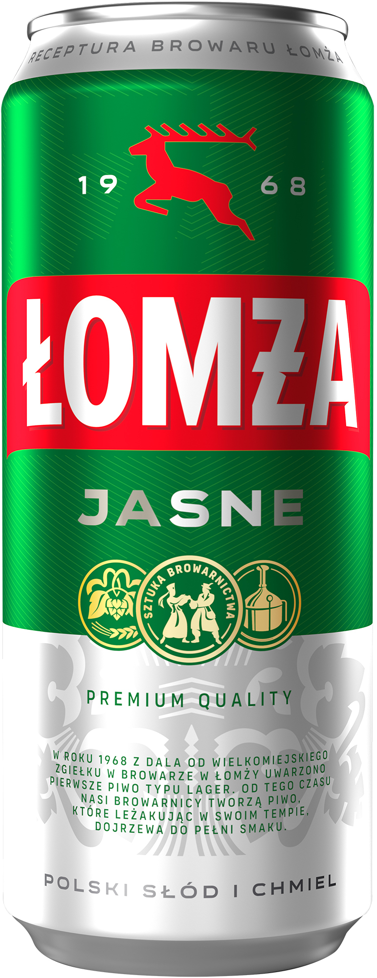 Piwo Łomża Jasne, Puszka 500 Ml