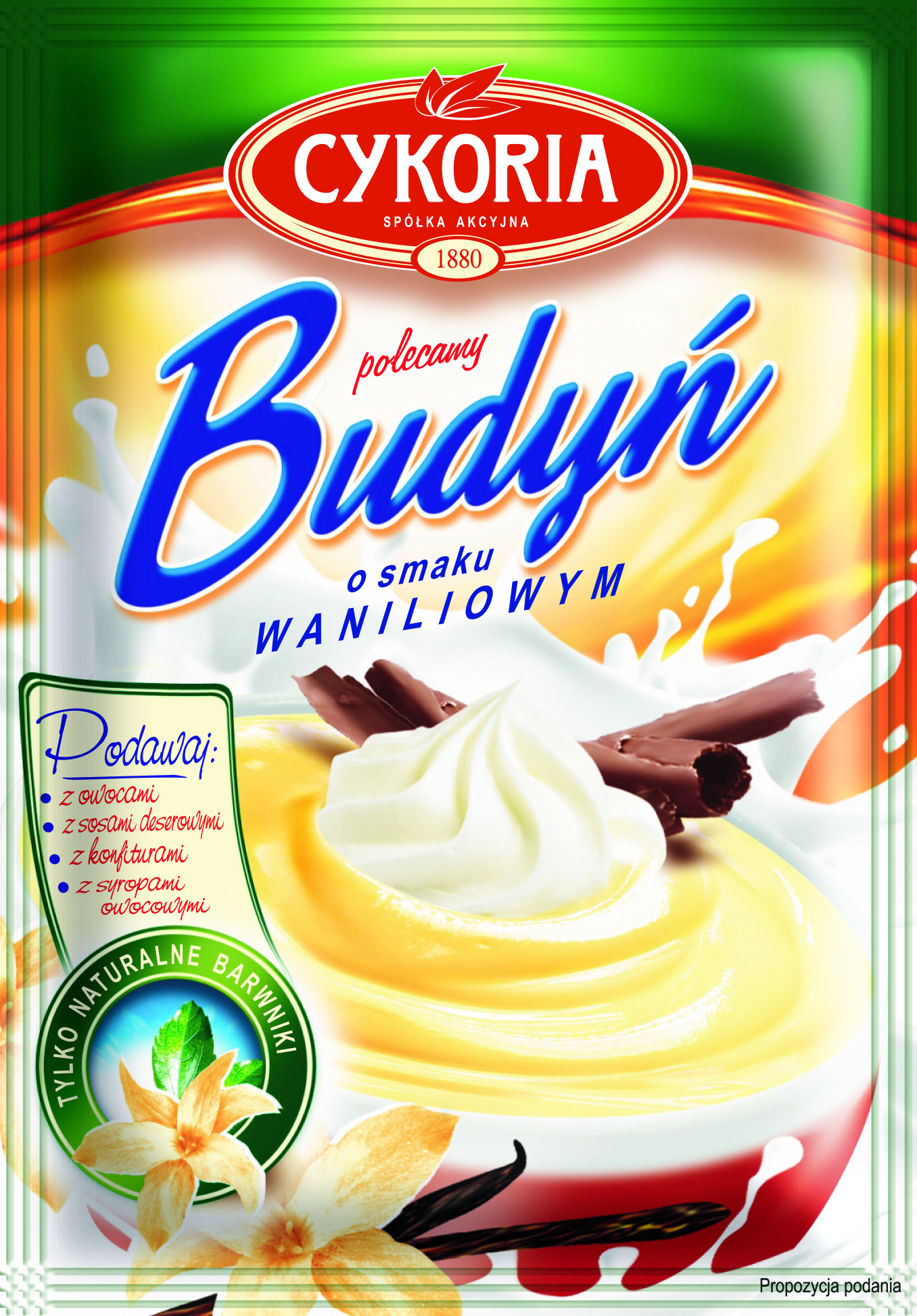 Budyń Bez Cukru O Smaku Waniliowym Cykoria 40G