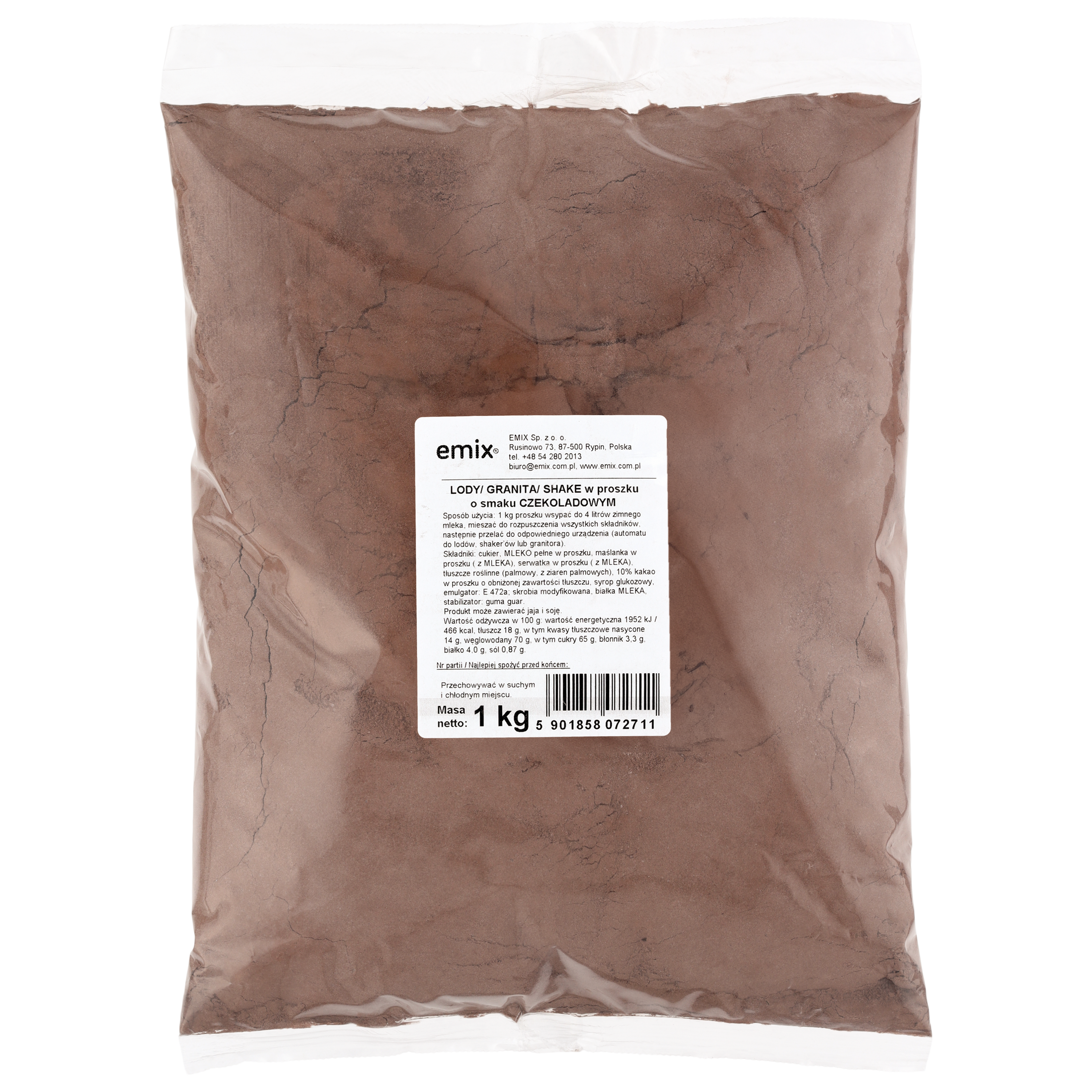 Lody/Granita/Shake W Proszku Czekolada Emix 1 Kg