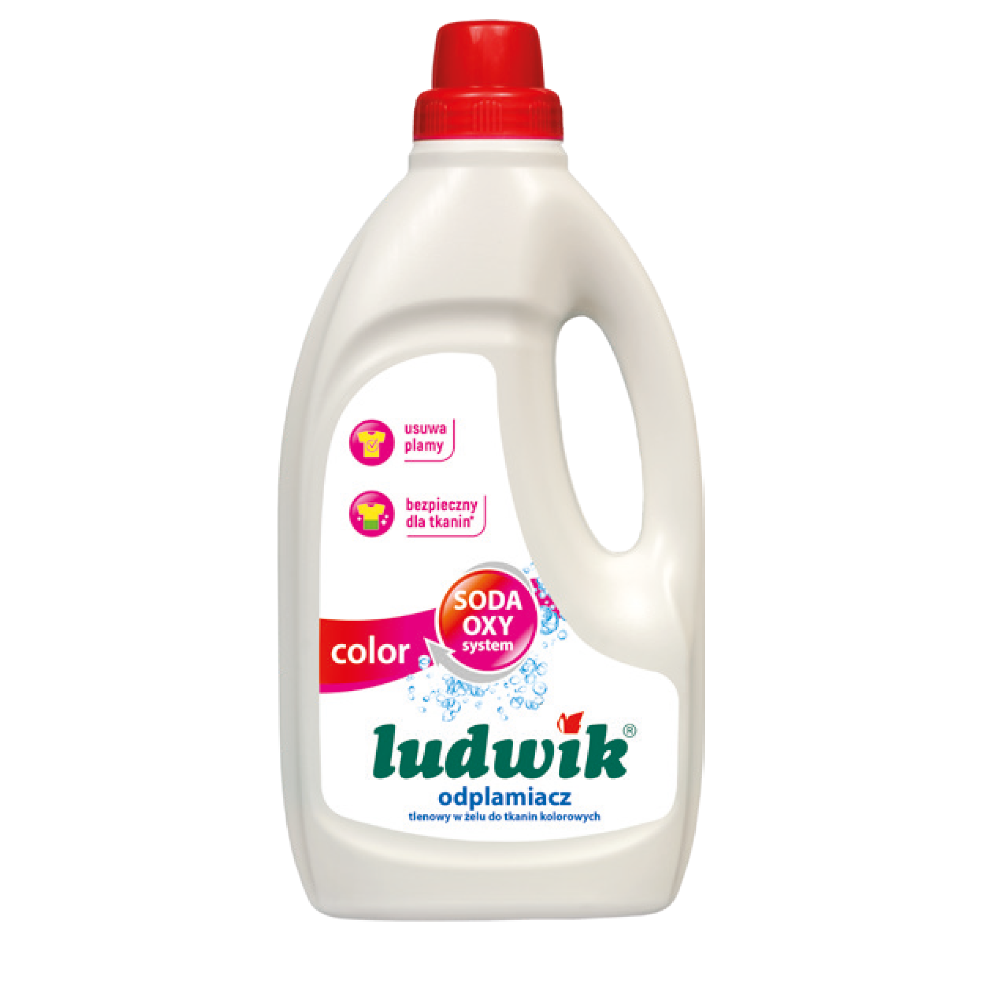 Ludwik Color Odplamiacz Tlenowy W Żelu Do Tkanin Kolorowych 1L