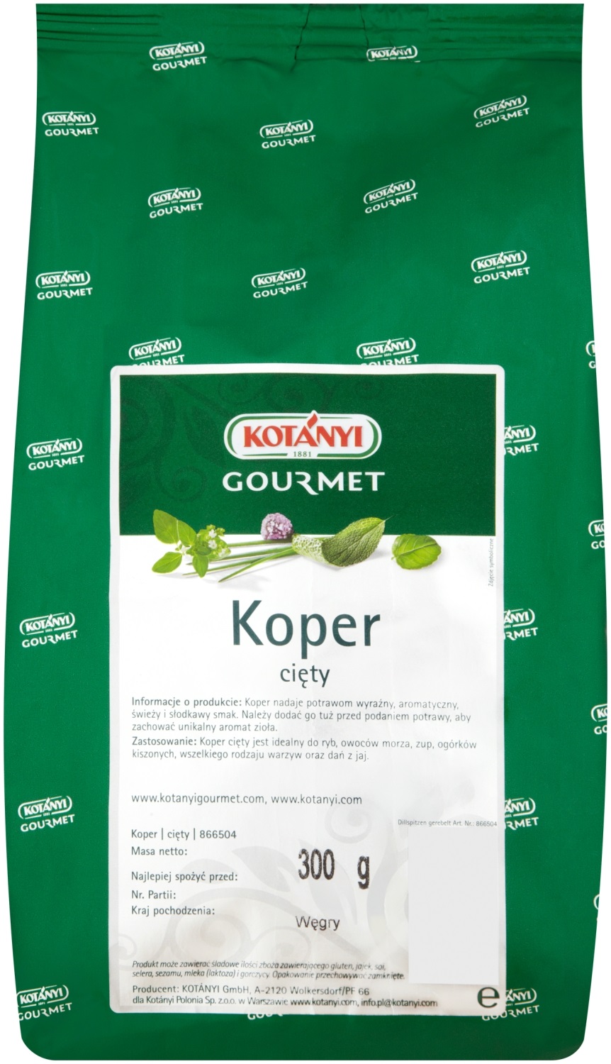 Kotanyi Koper Cięty 300G