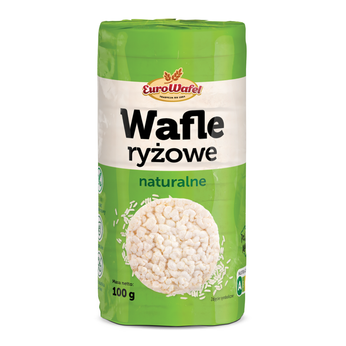 Eurowafel Wafle Ryżowe Naturalne 100G