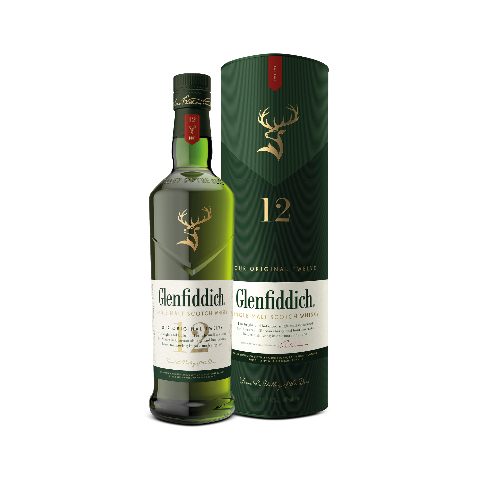 Whisky Single Malt Glenfiddich 12Yo 1L 40%