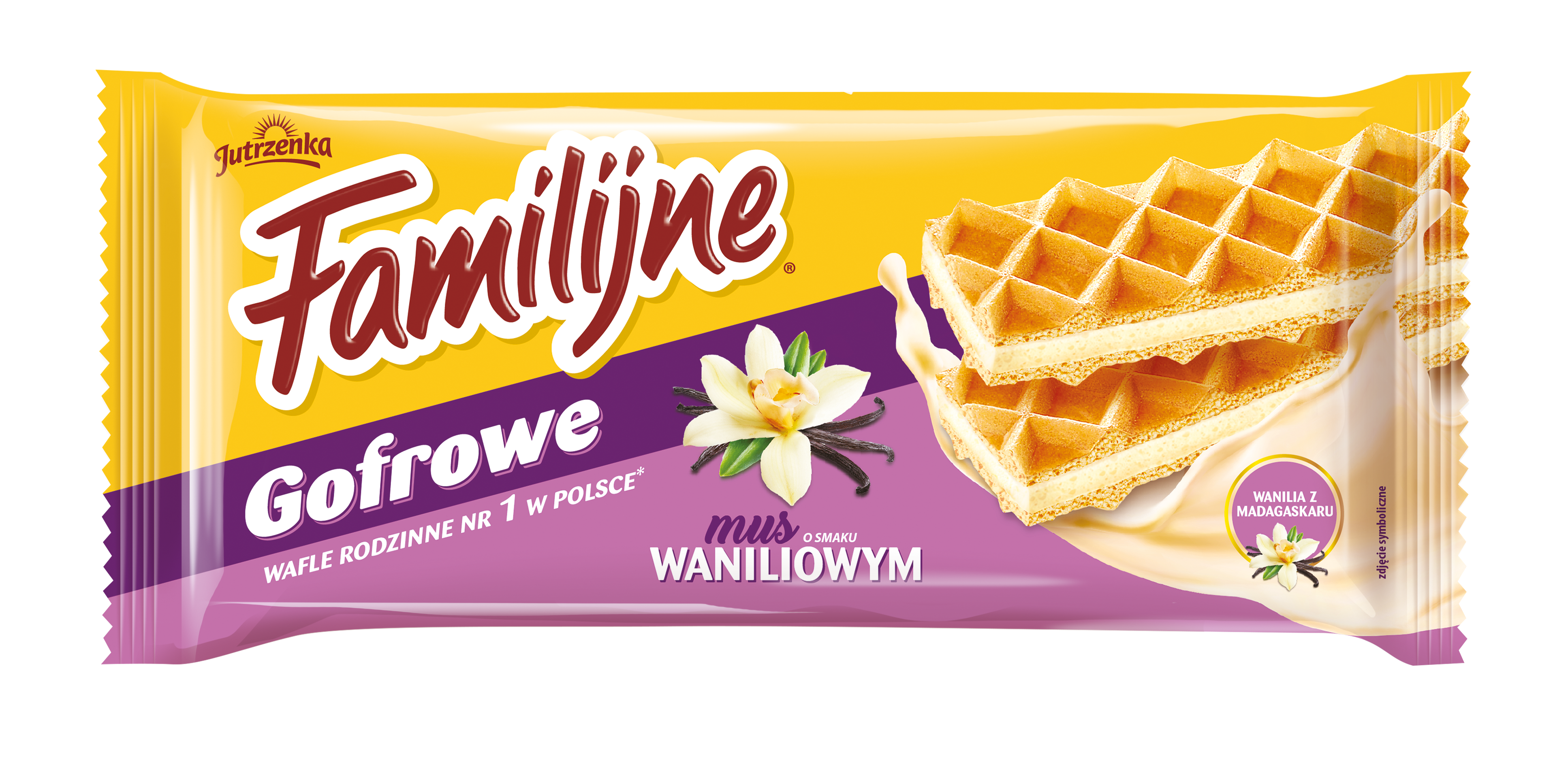 Familijne Gofrowe Waniliowe 130G