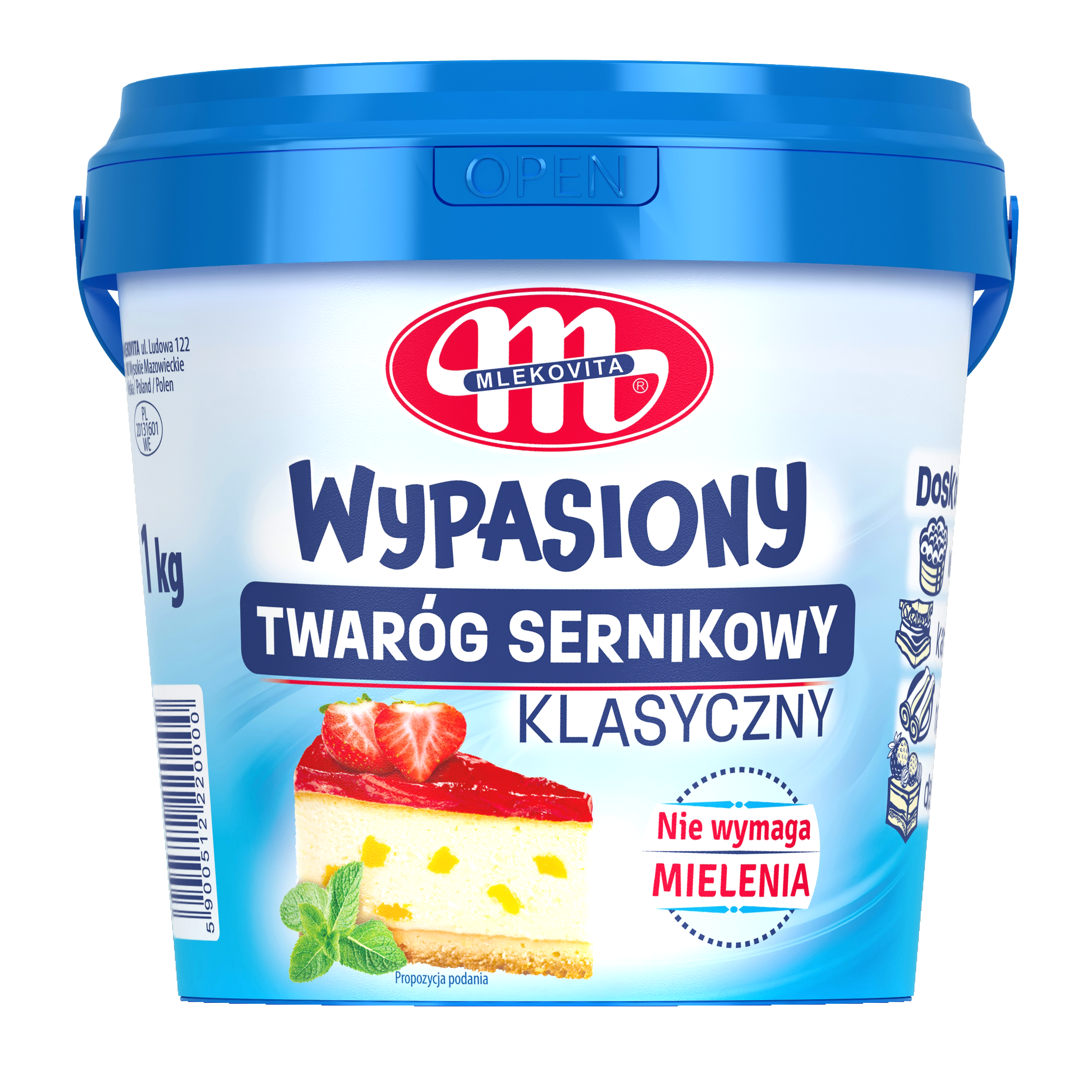 Mlekovita Twaróg Klasyczny Wypasiony 1Kg