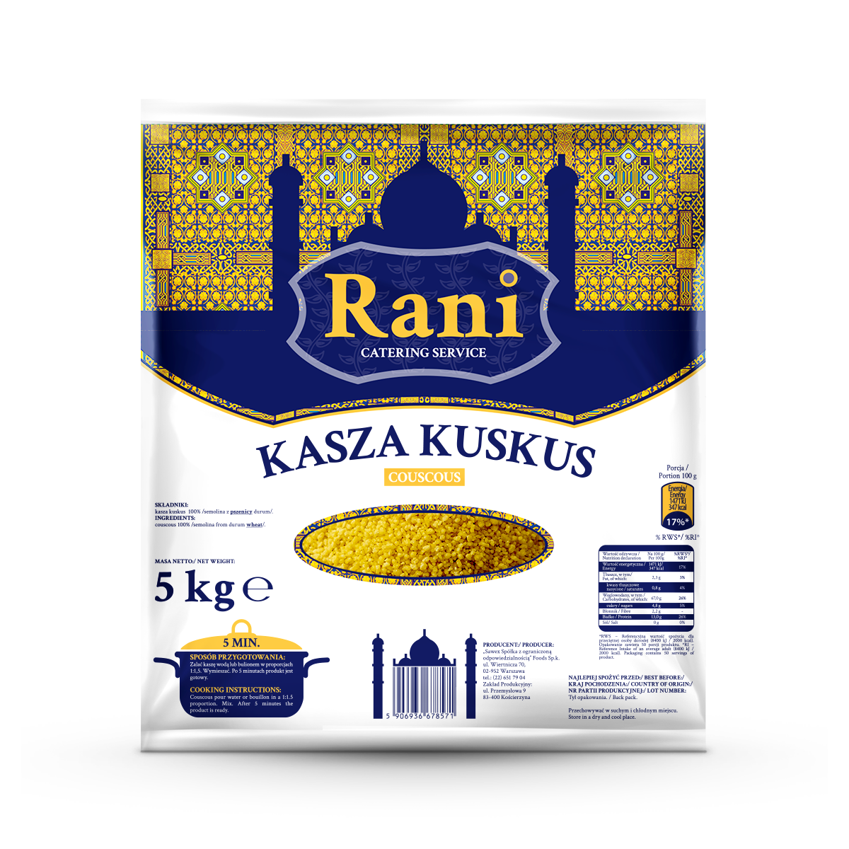 Rani Kasza Kuskus 5Kg