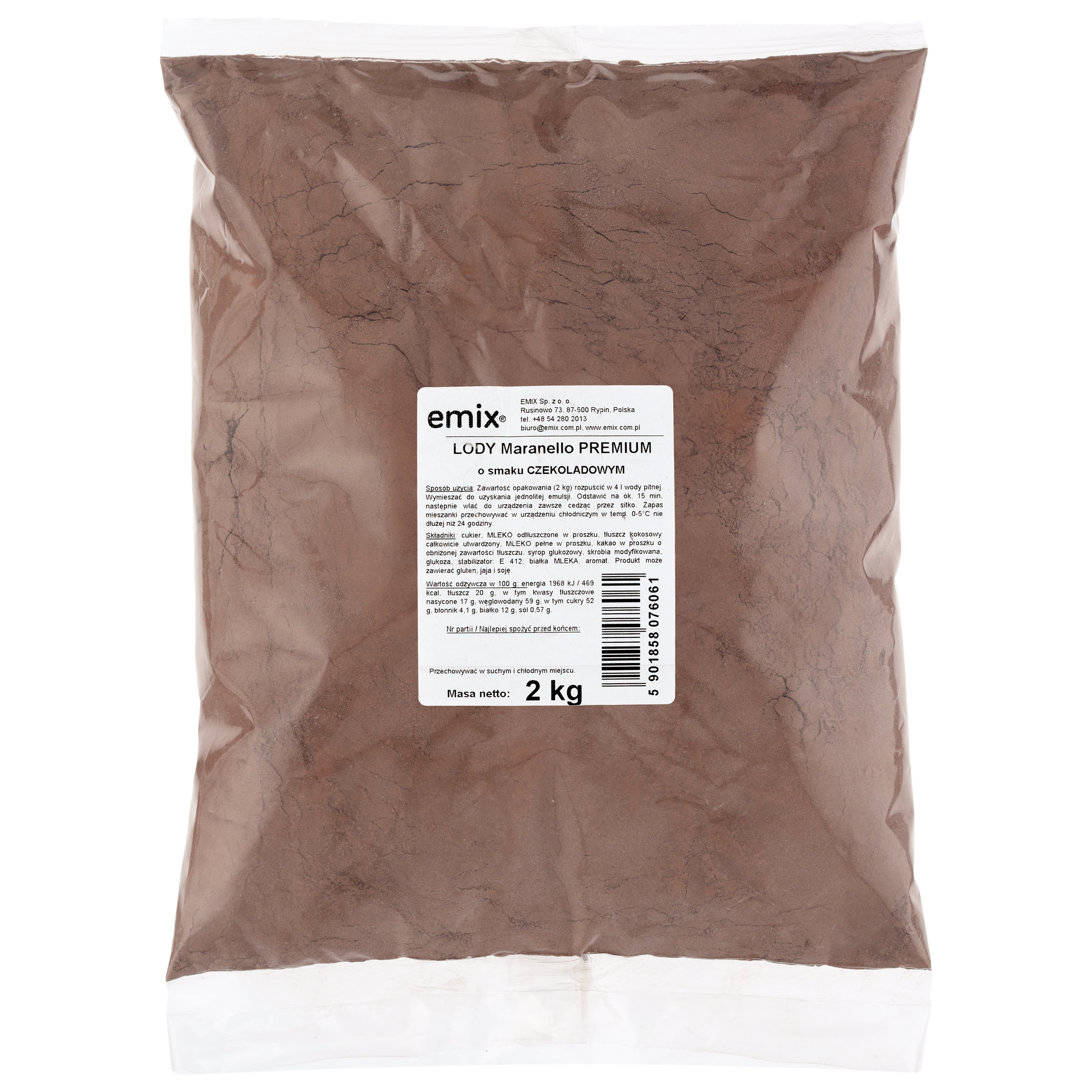 Lody Maranello Premium Czekolada Emix 2Kg