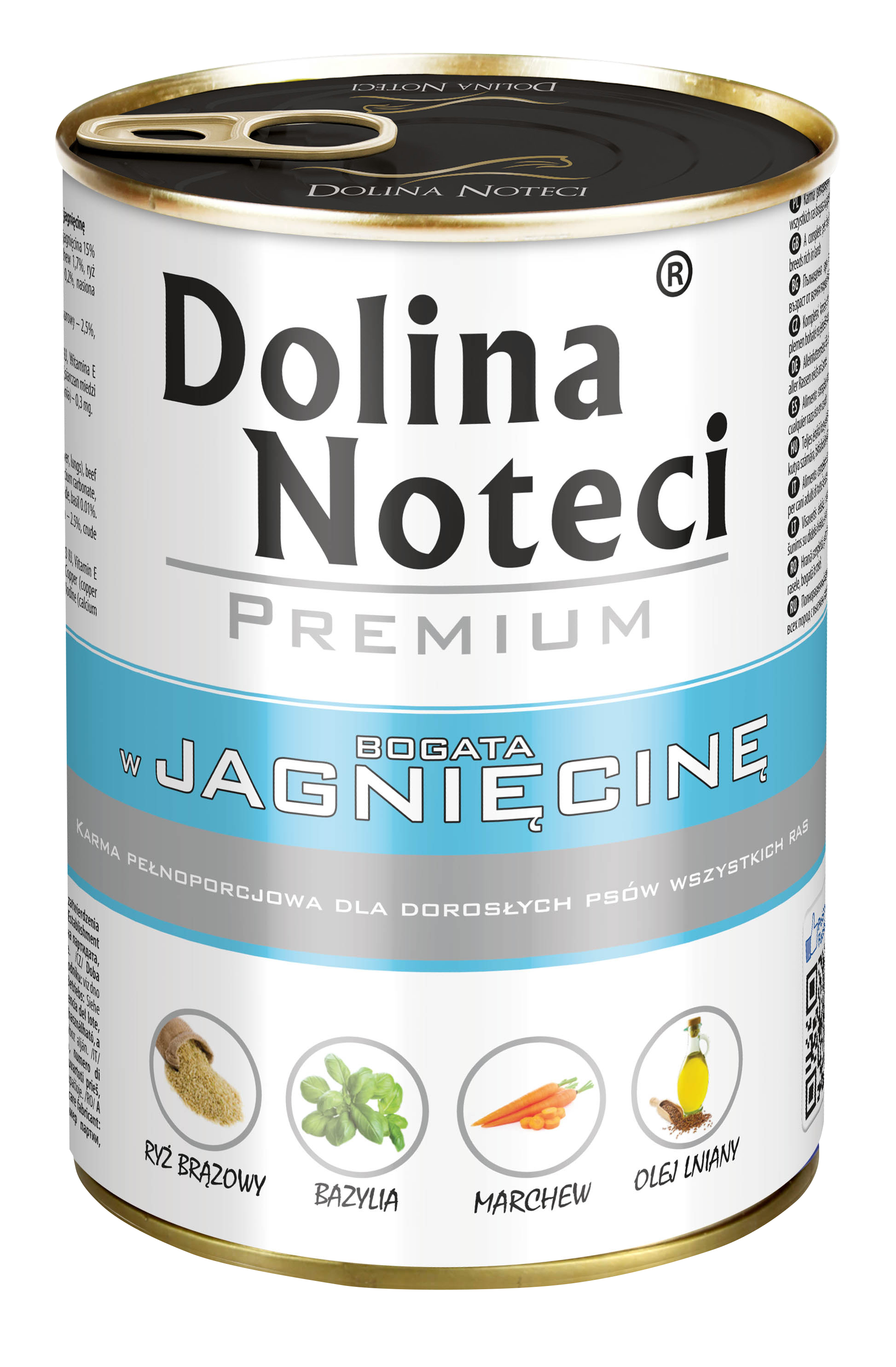 Dolina Noteci Premium Mokra Karma Dla Psów Jagnięcina Puszka 400 G