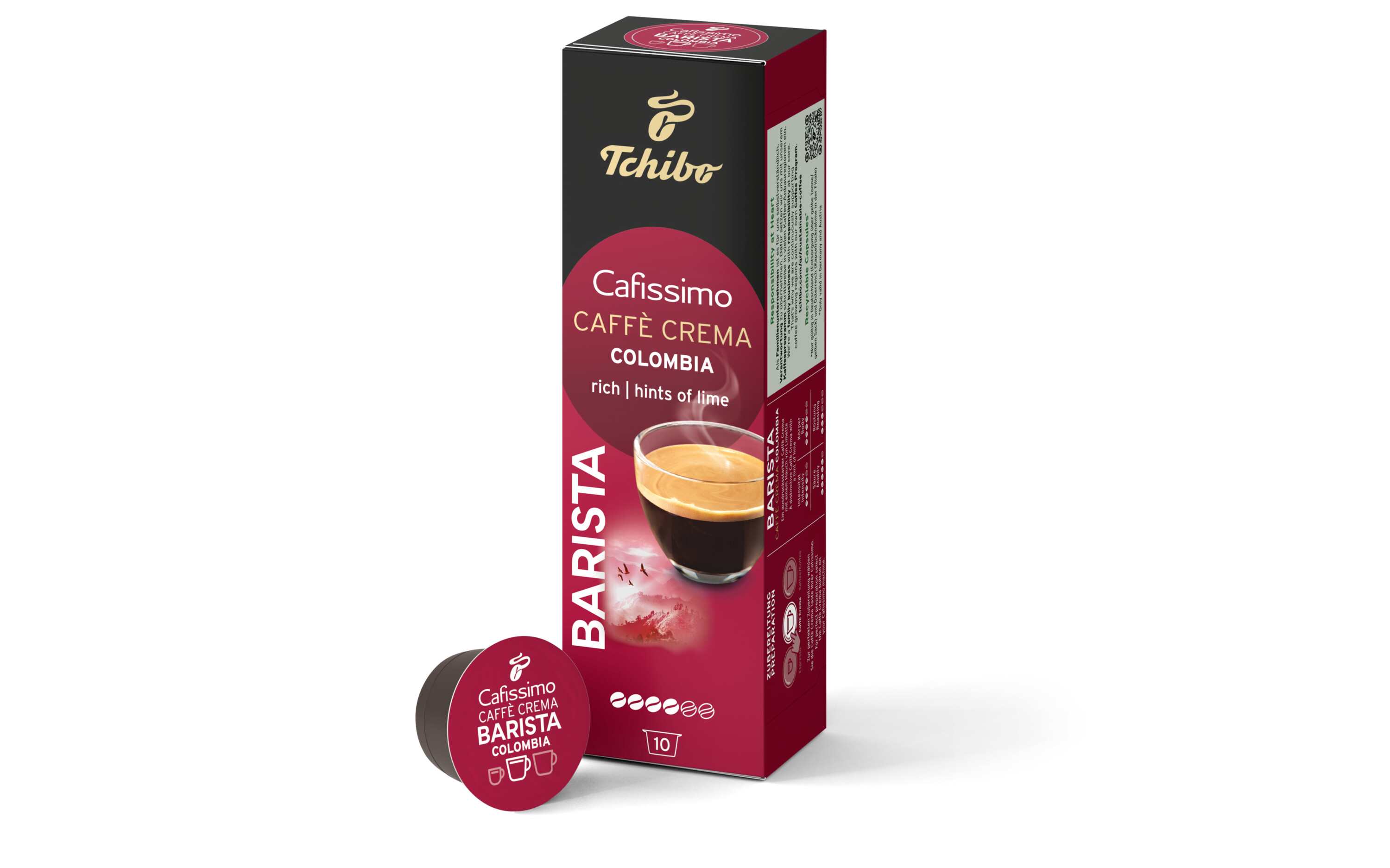 Tchibo Cafissimo Barista Caffe Crema Colombia 7.8G X 10Kap.