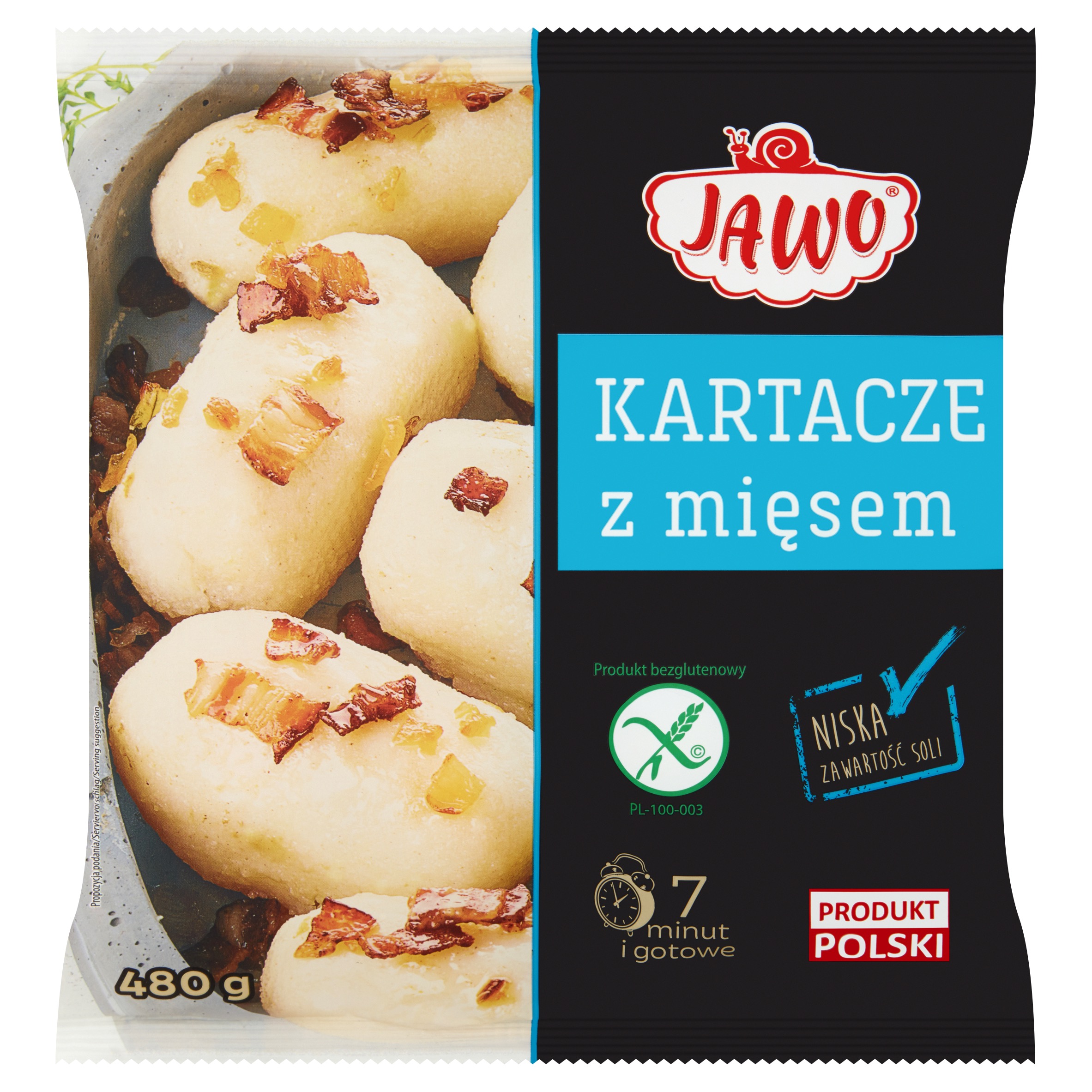 Jawo Kartacze Z Mięsem 480G - Bezglutenowe