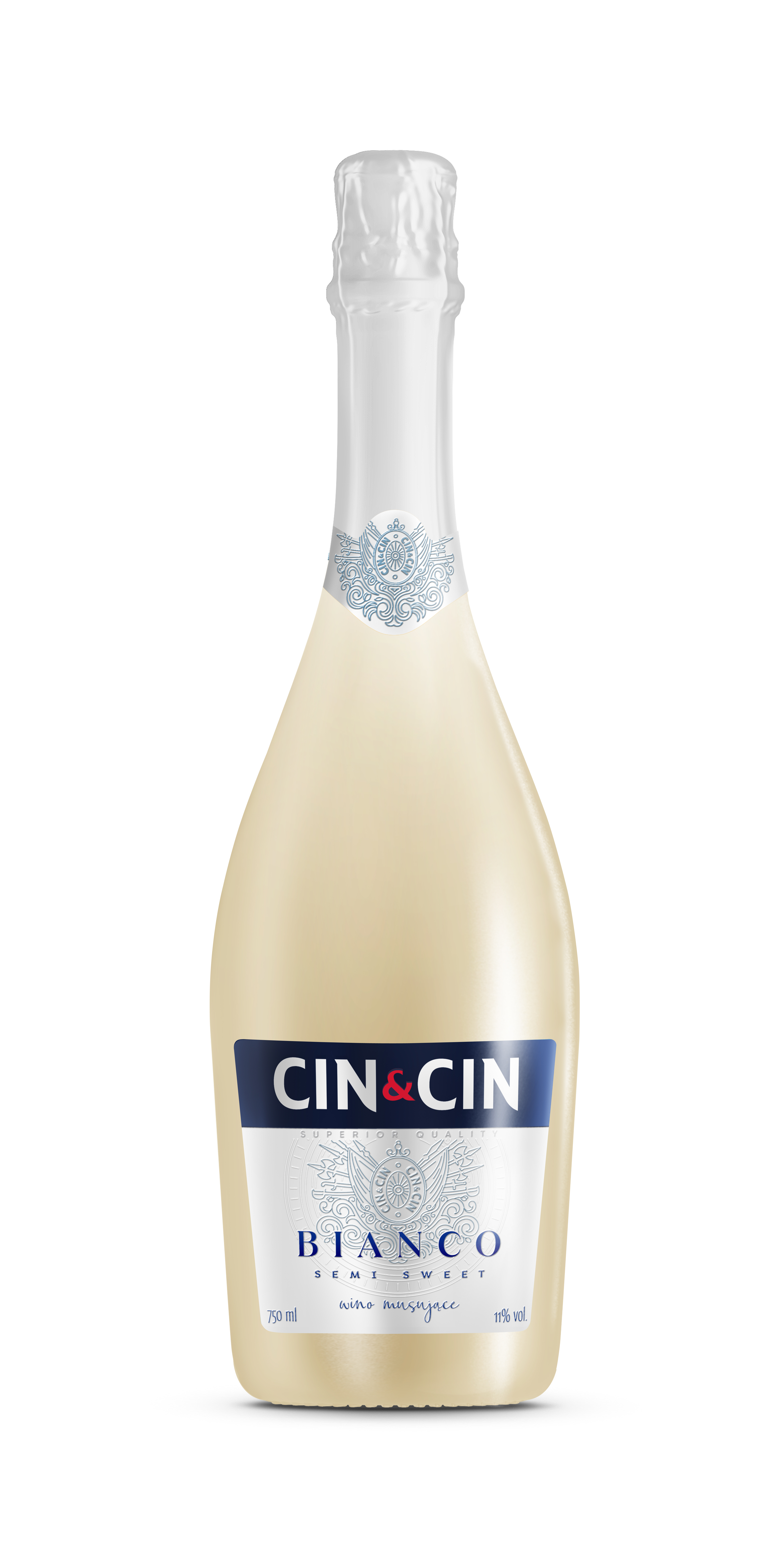 Wino Musujące Białe Półsłodkie Cin&Cin Spumante Bianco 750Ml
