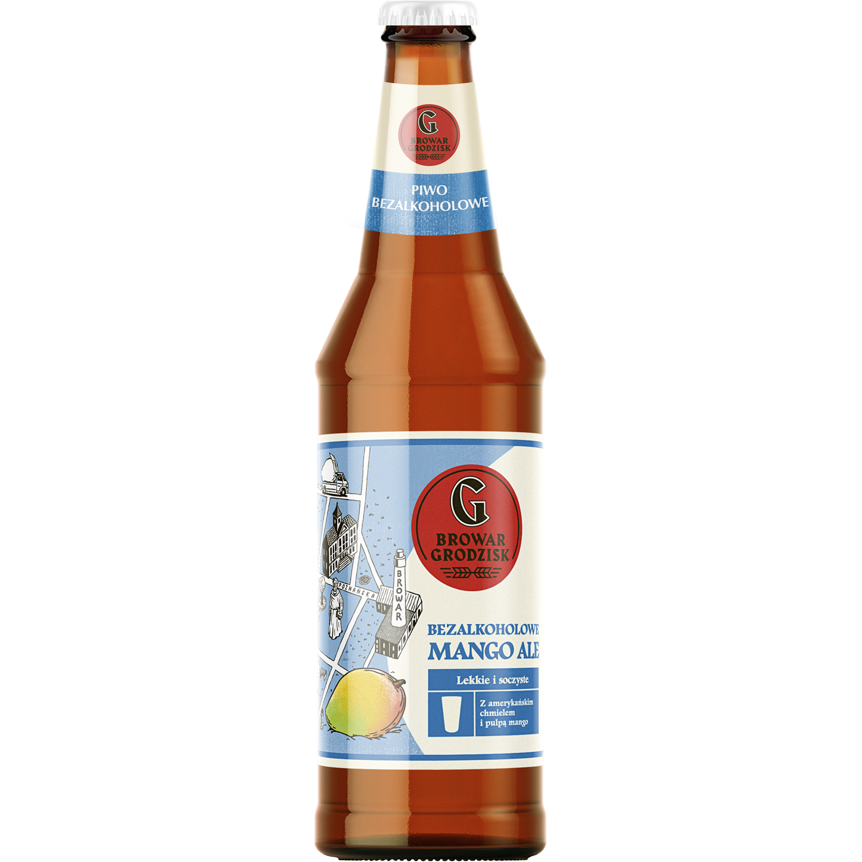 Grodziskie Bezalkoholowe Mango Ale 500 Ml Butelka Zwrotna