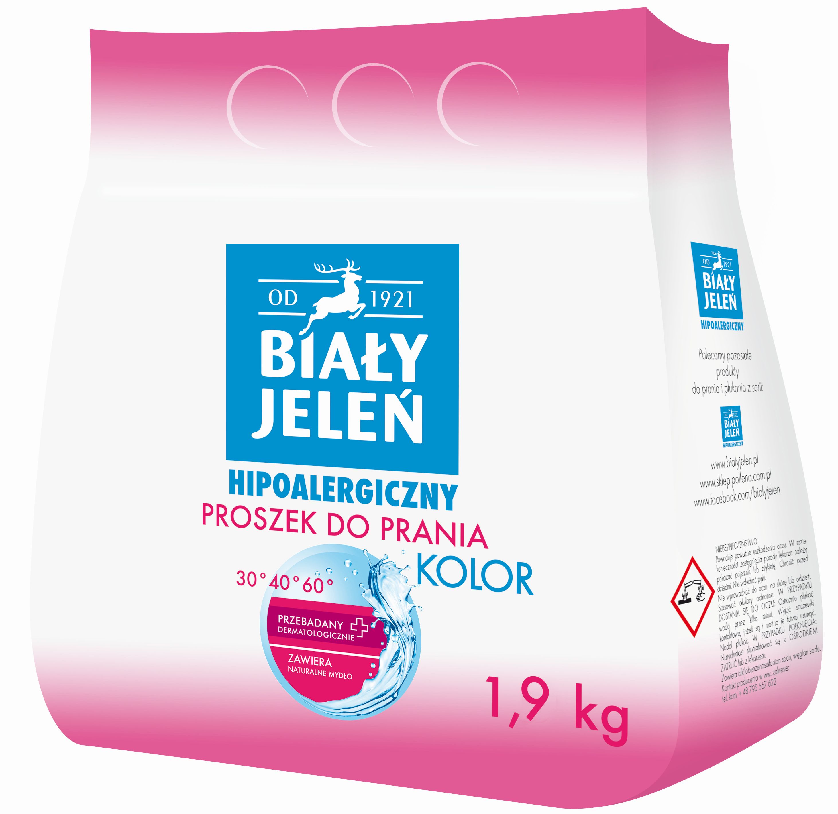 Biały Jeleń Proszek Do Prania Kolor 1,9Kg
