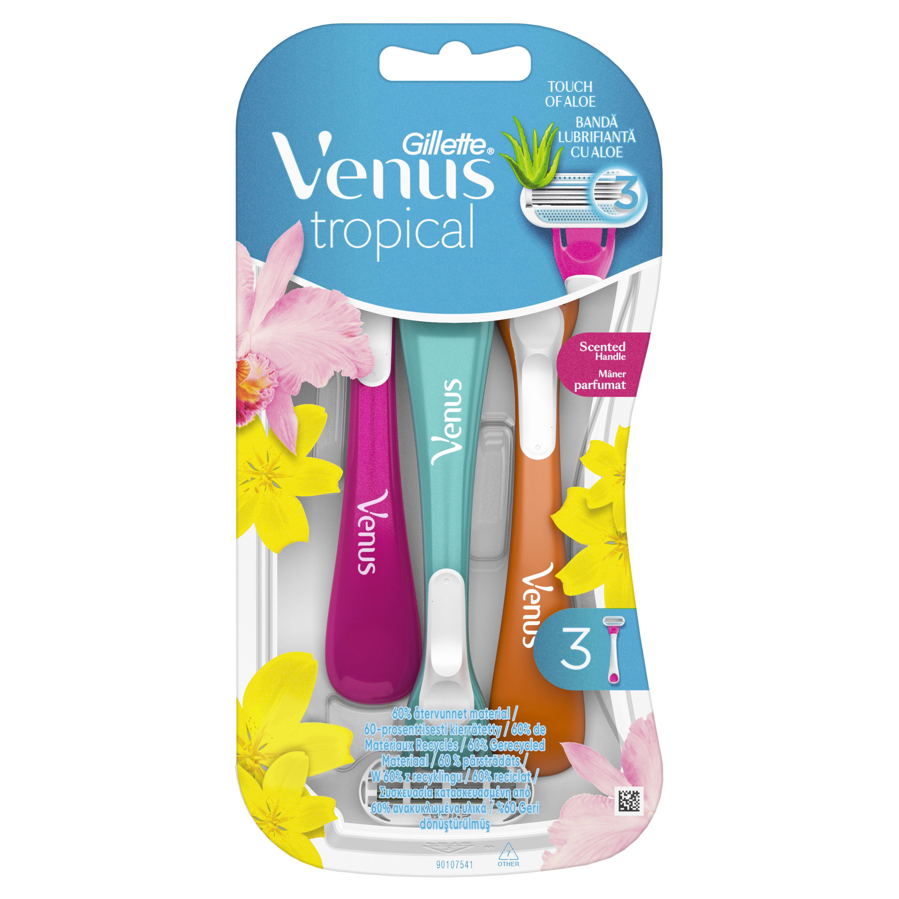 Gillette Venus Extra Comfort Tropical Maszynki Jednorazowe Do Golenia, Opakowanie 3 Sztuk