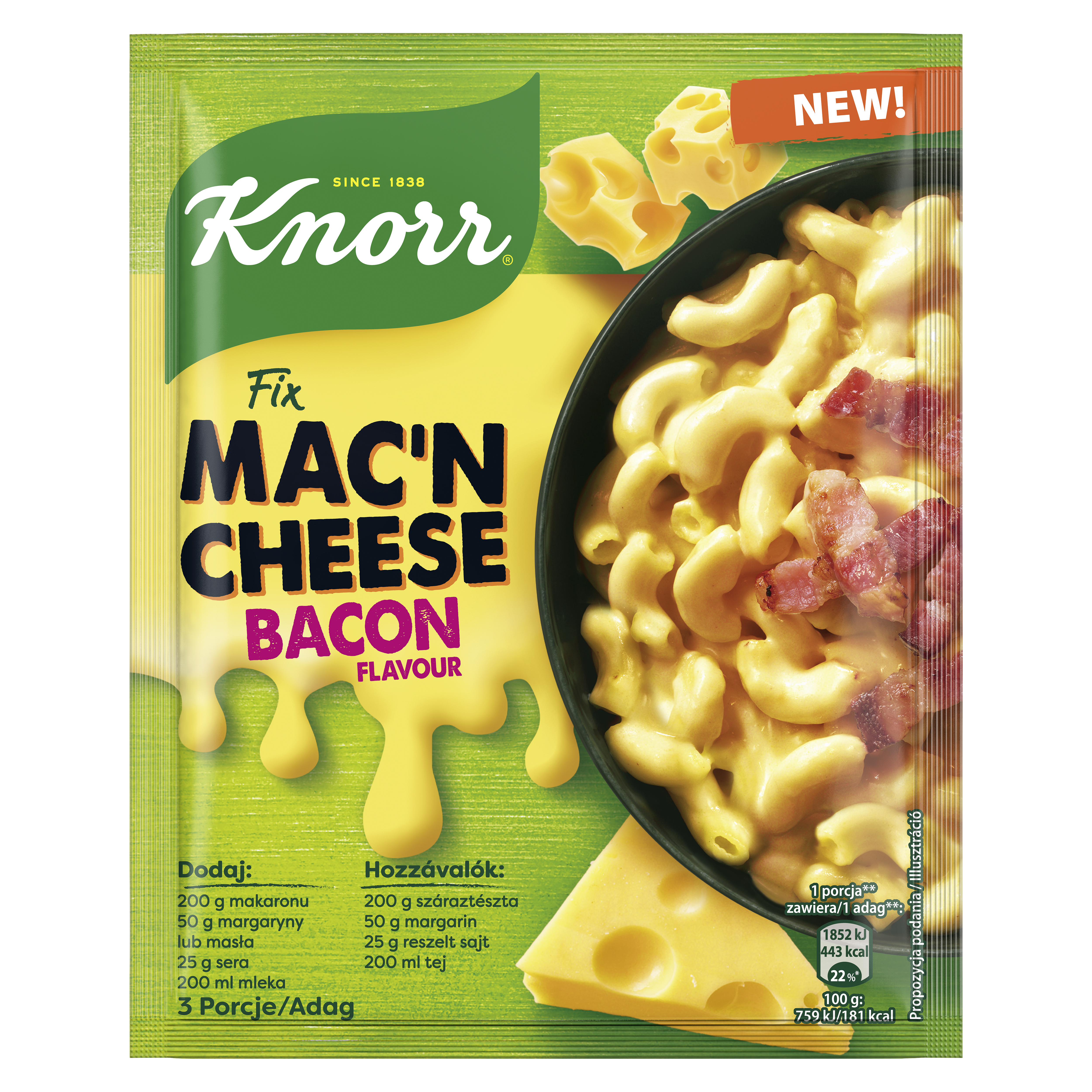 Knorr Mac&Cheese Bacon 33G