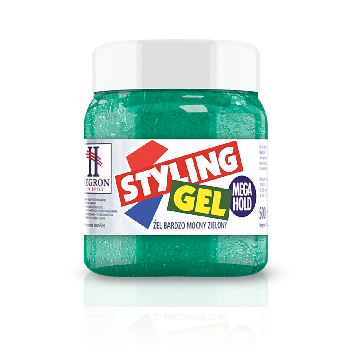Hegron Hair Gel Mega Hold 500 Ml