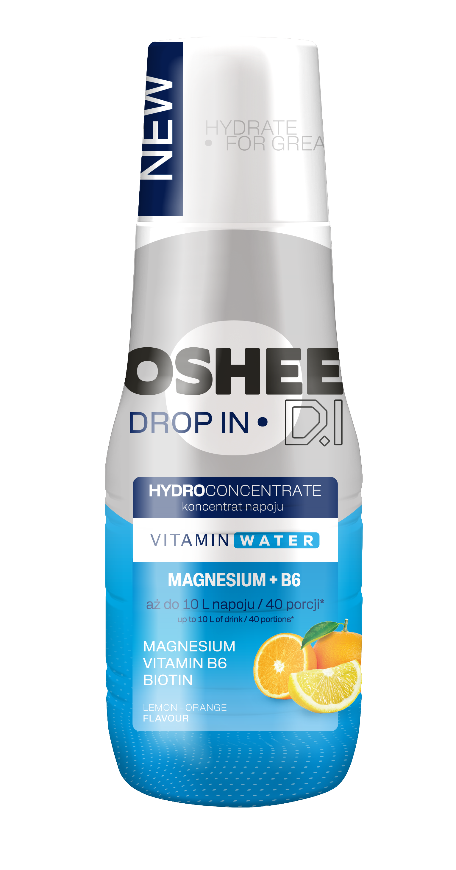 Oshee Drop In Hydroconcentrate Vitamin Water Mg + B6 500 Ml