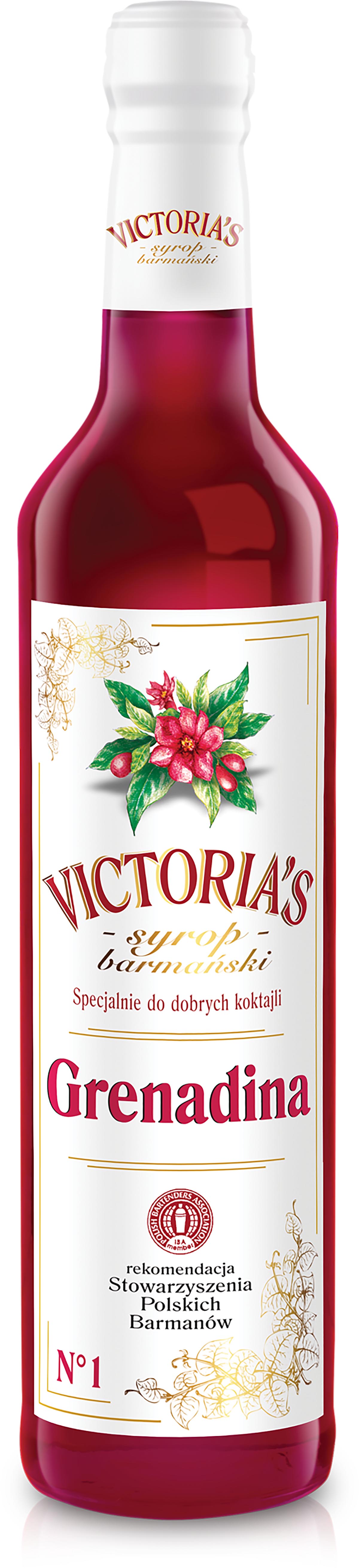 Syrop Barmański Grenadina Victoria Cymes 490Ml
