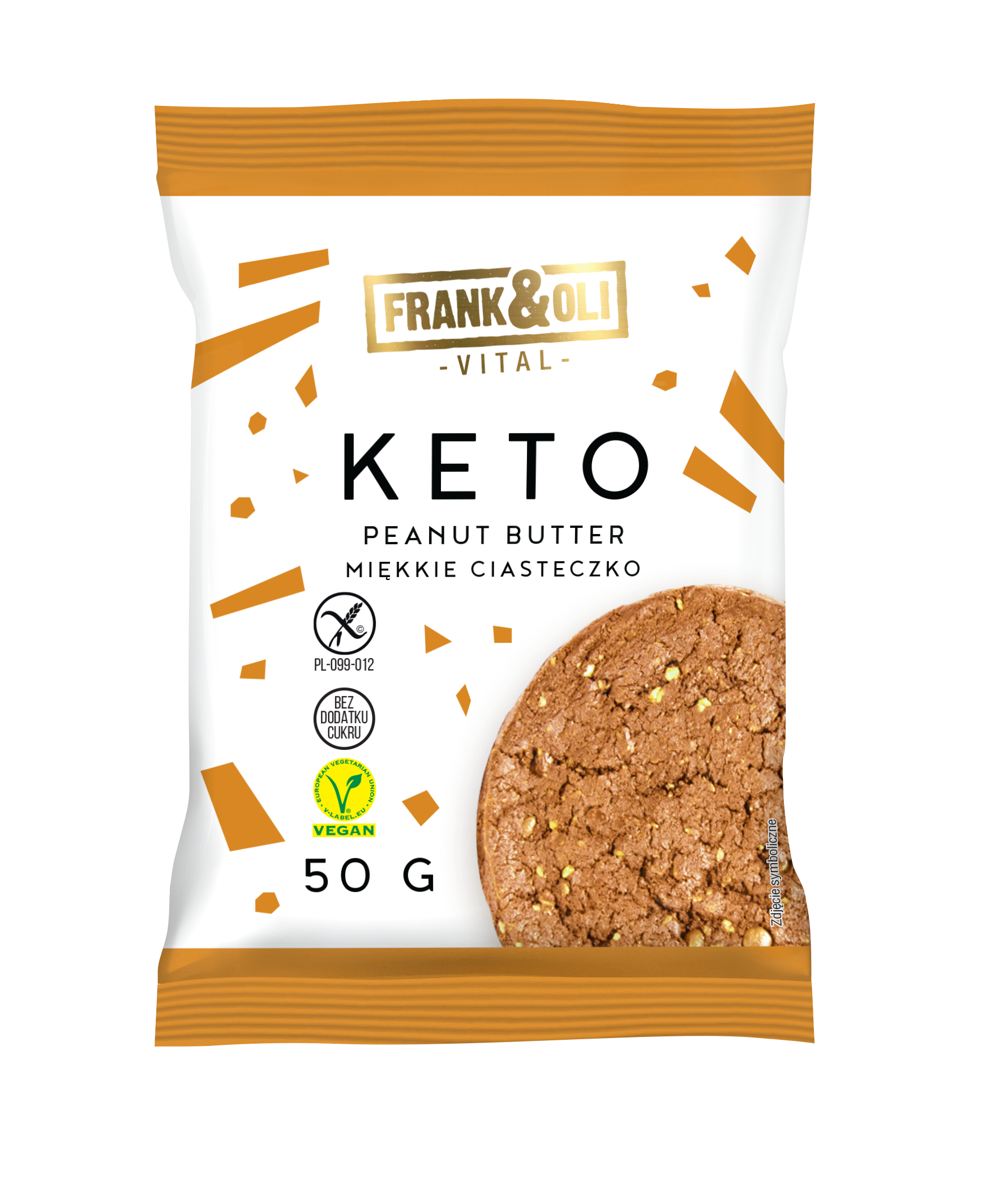 Frank & Oli Keto Miękkie Ciasteczko Peanut Butter 50G