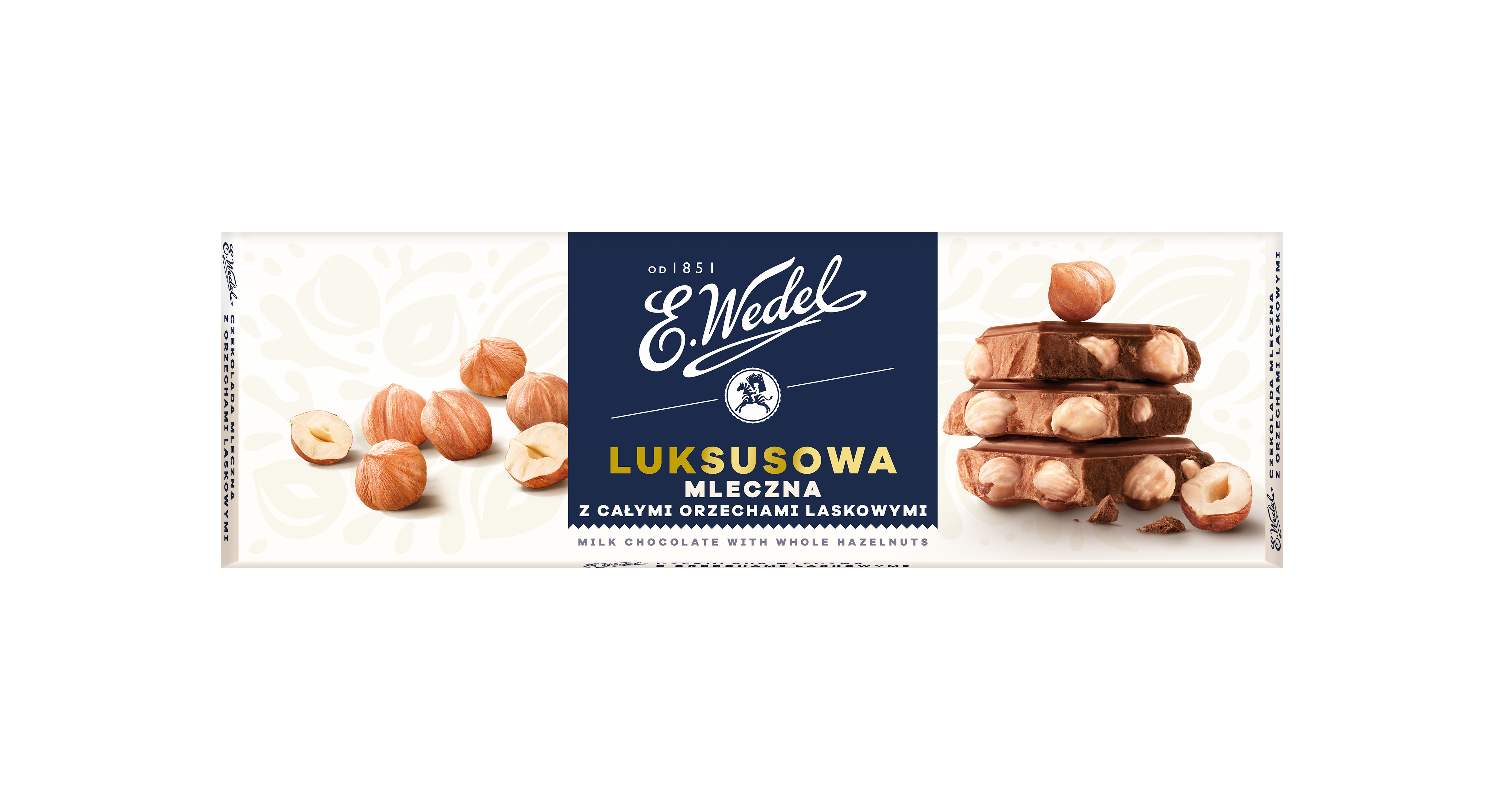E. Wedel Czekolada Luksusowa Mleczna Z Orzechami Laskowymi 220G