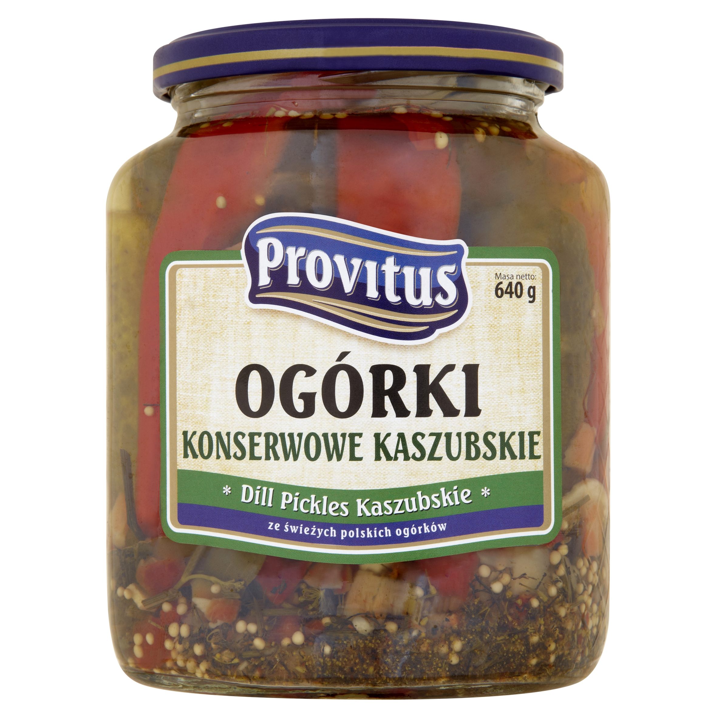 Ogórki Konserwowe Kaszubskie Provitus 640G