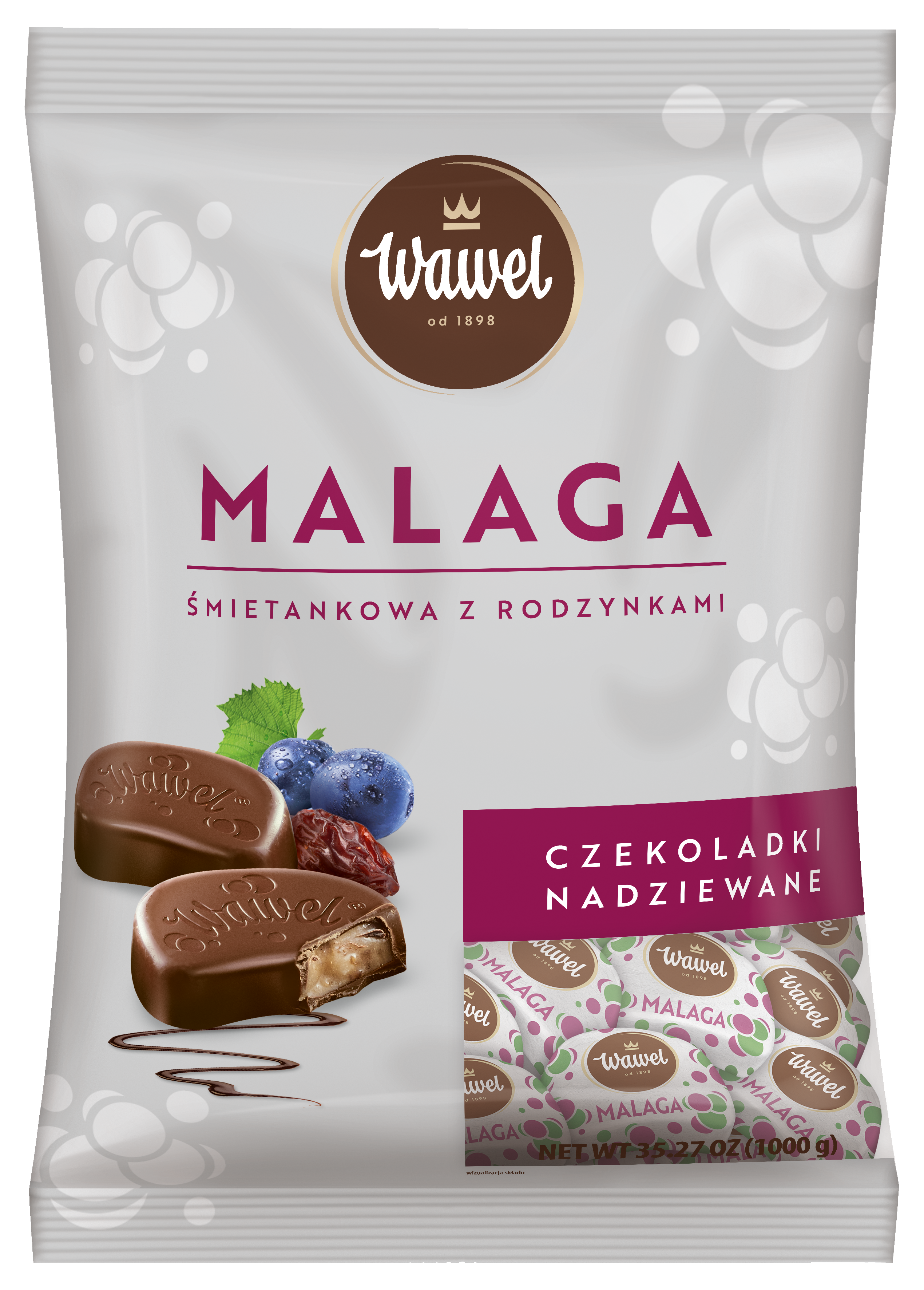 Wawel Czekoladki Malaga 1Kg