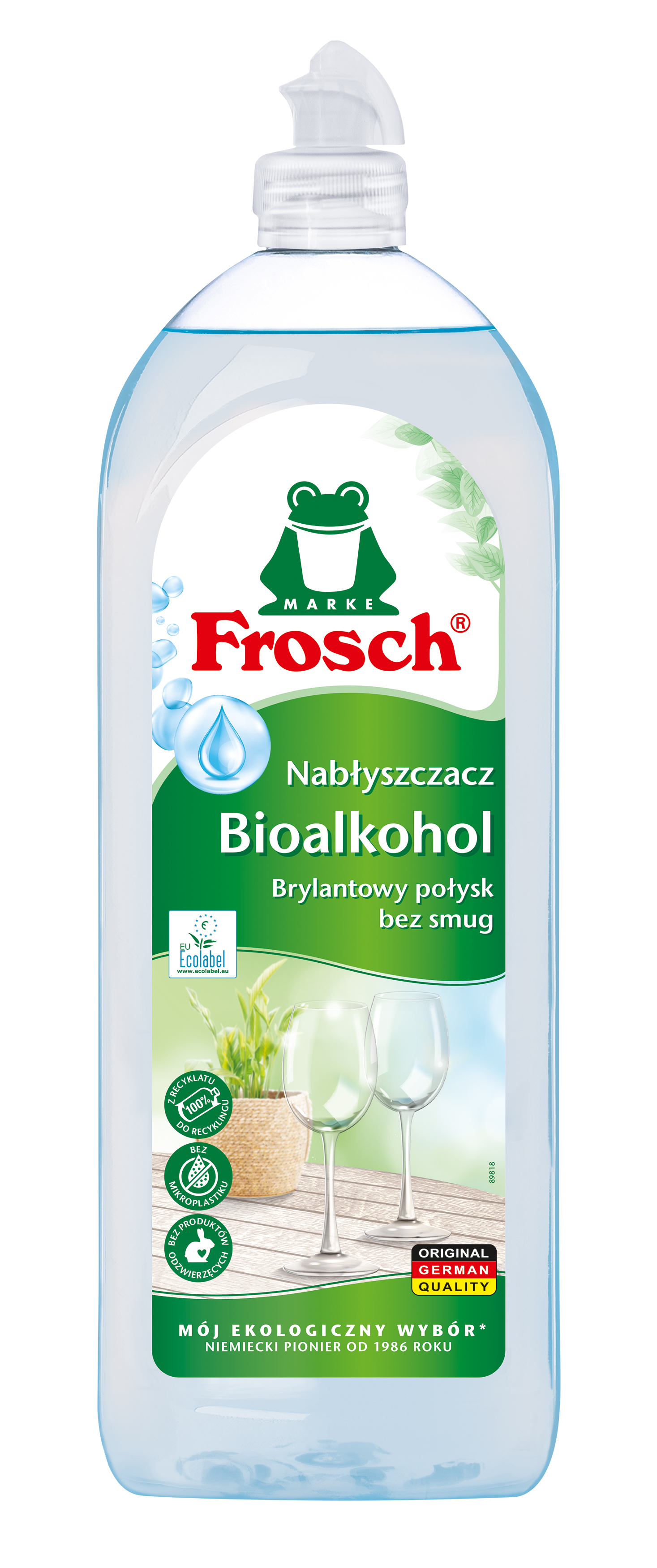 Frosch Nabłyszczacz Do Zmywarek Na Bazie Bioalkoholu 750 Ml