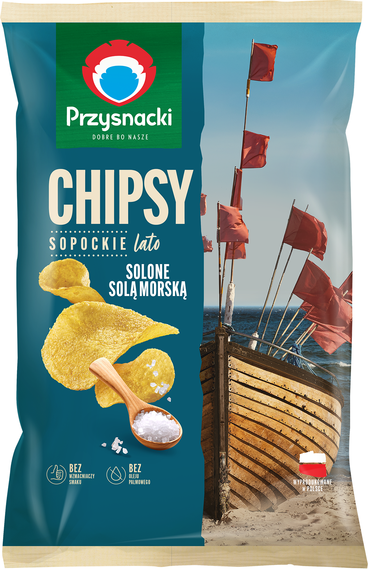Przysnacki Chipsy Sopockie Lato Solone Solą Morską 130 G