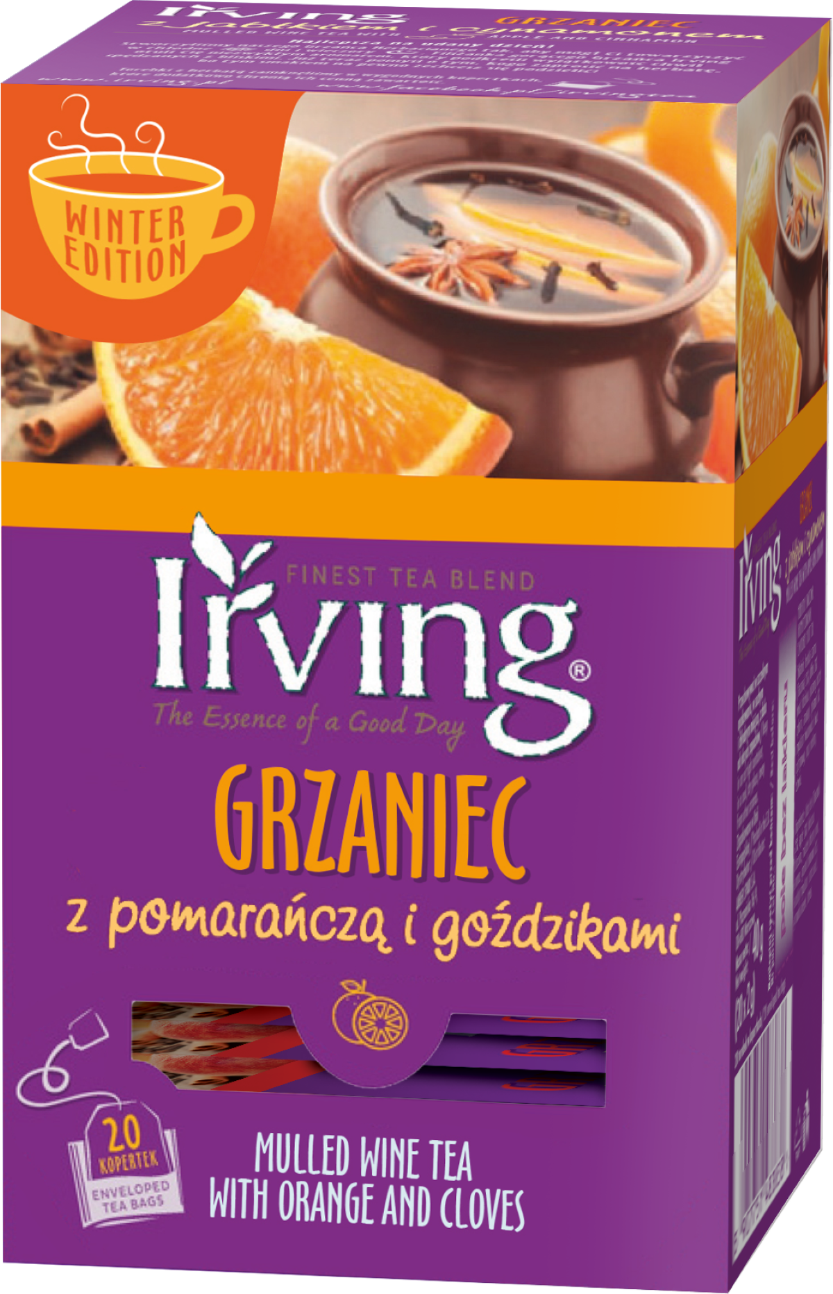 Irving Grzaniec Z Pomarańczą I Goździkami 20 Kopertek