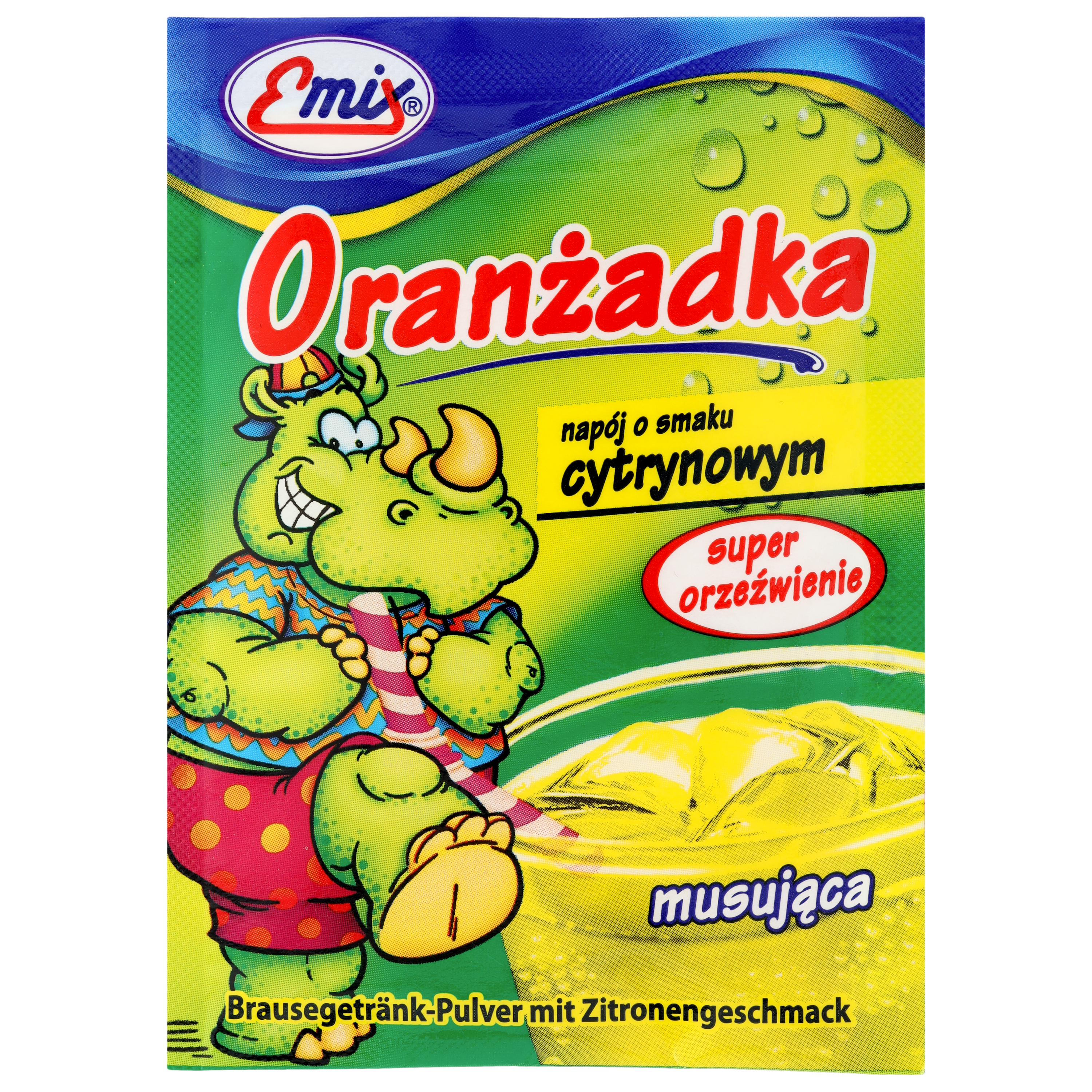Oranżadka Musująca Smak Cytrynowy Emix 16G