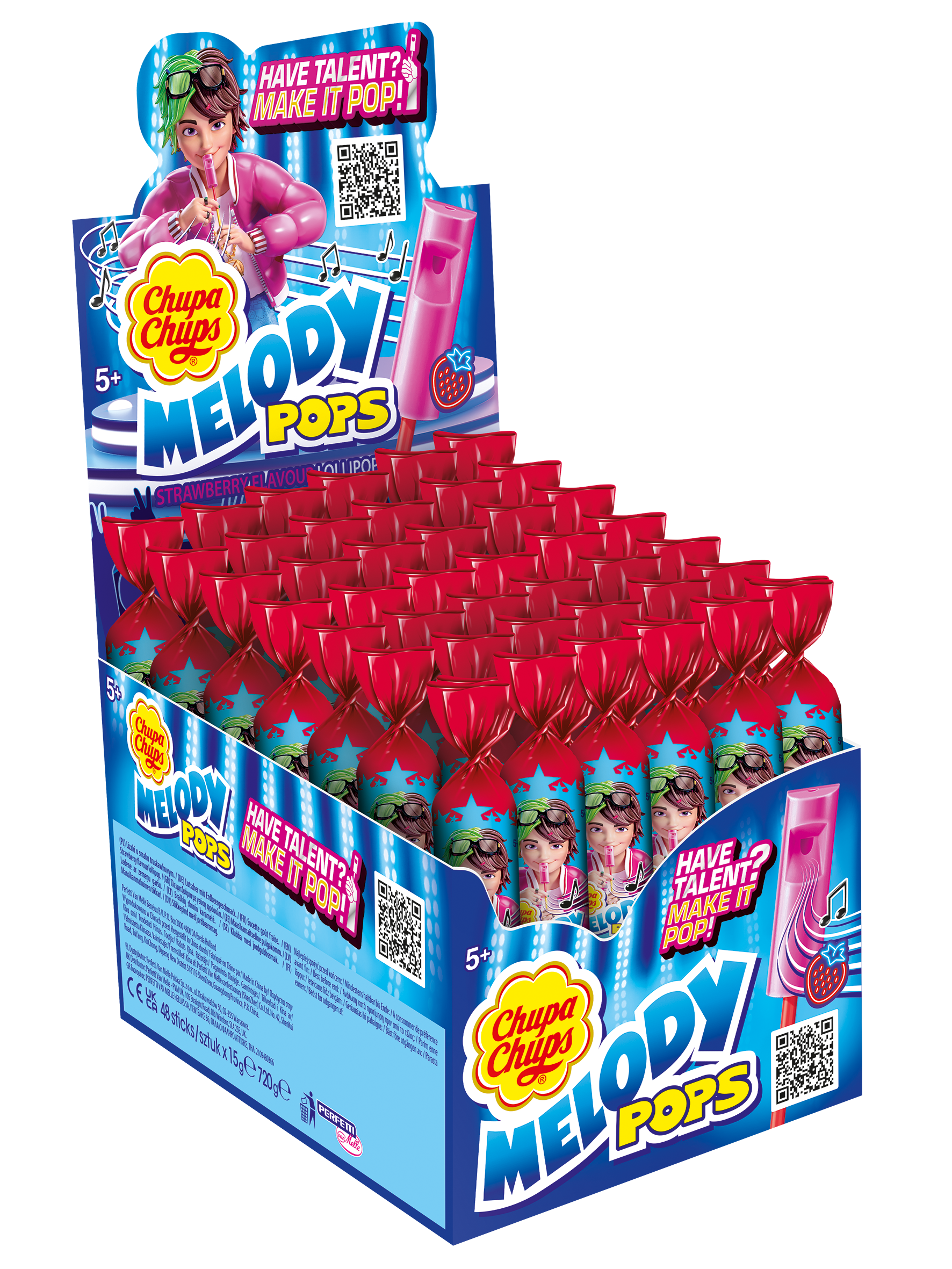 Chupa Chups Lizaki Melody Pops 15G