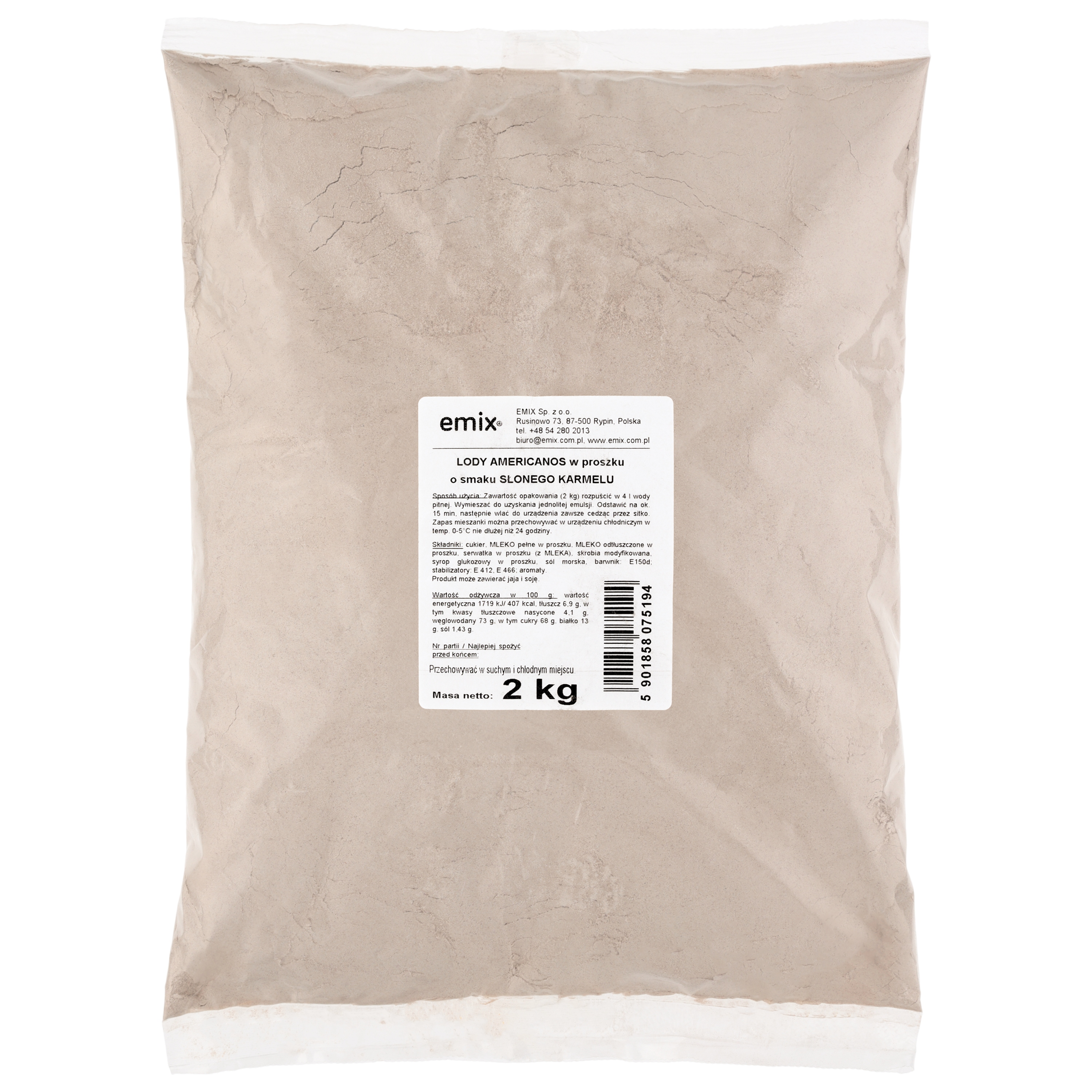 Lody Americanos Słony Karmel Emix 2Kg