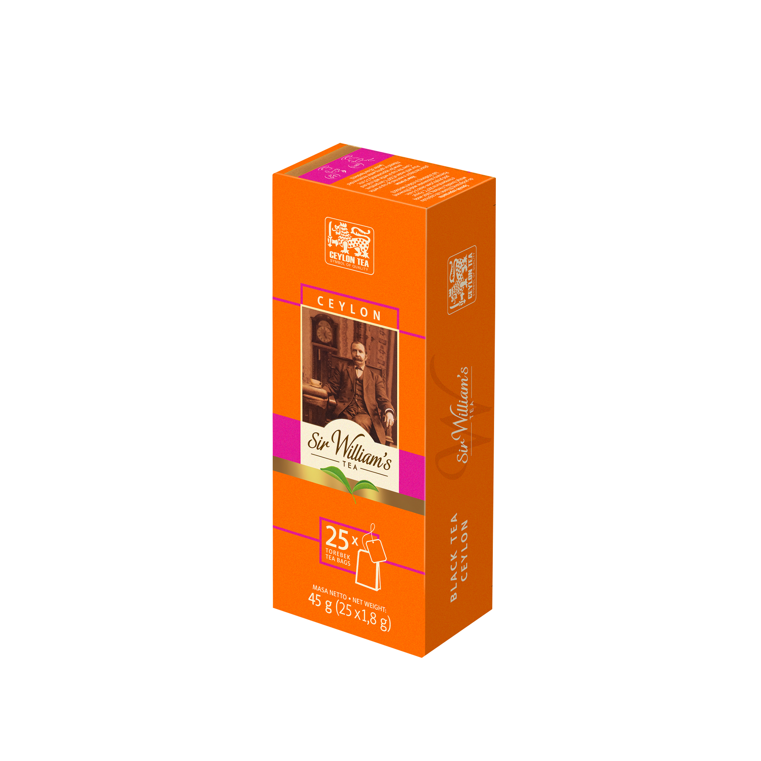 Herbata Sir William'S Tea Black Tea Ceylon 25 Szt.X1,8G