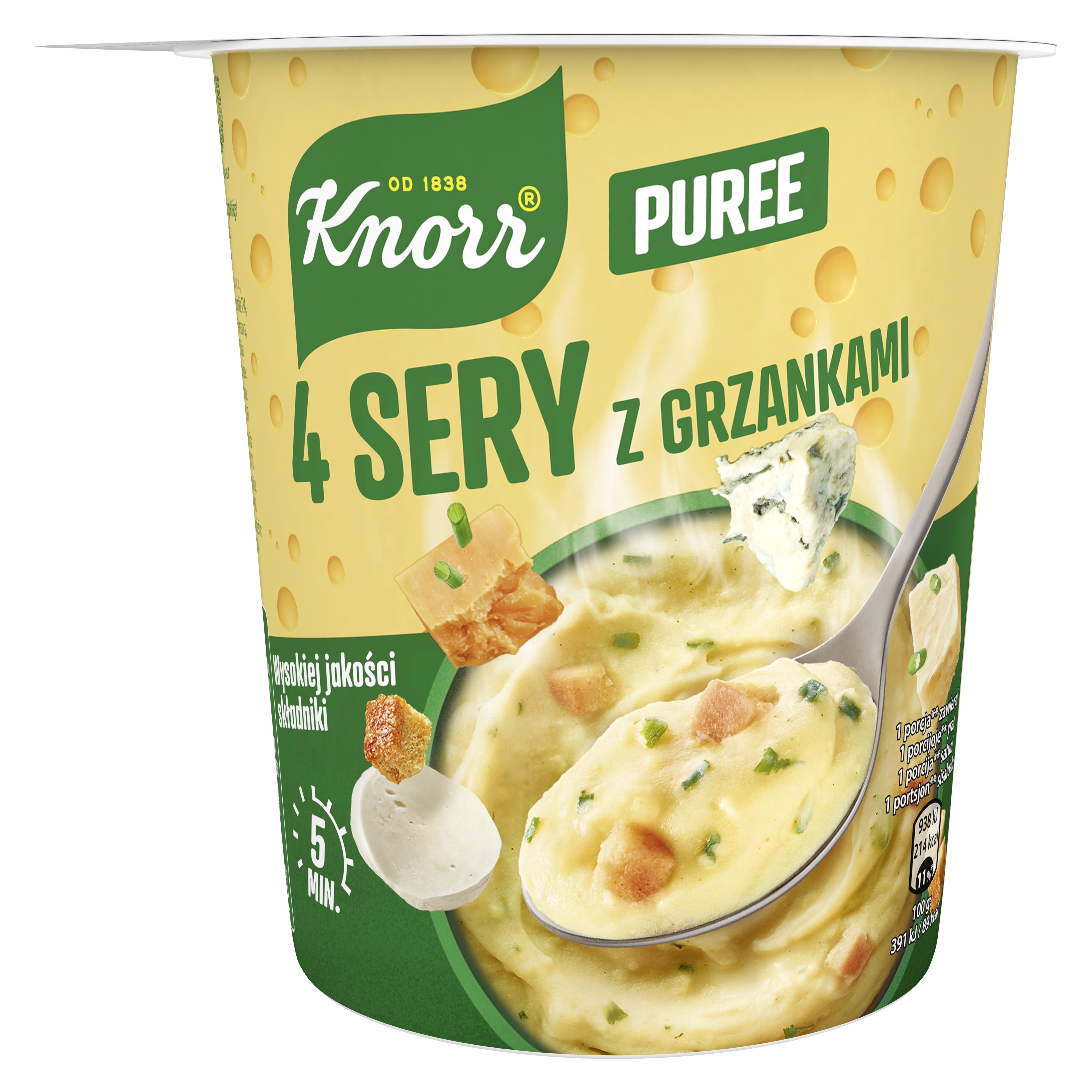 Knorr Puree 4 Sery Z Grzankami 50G