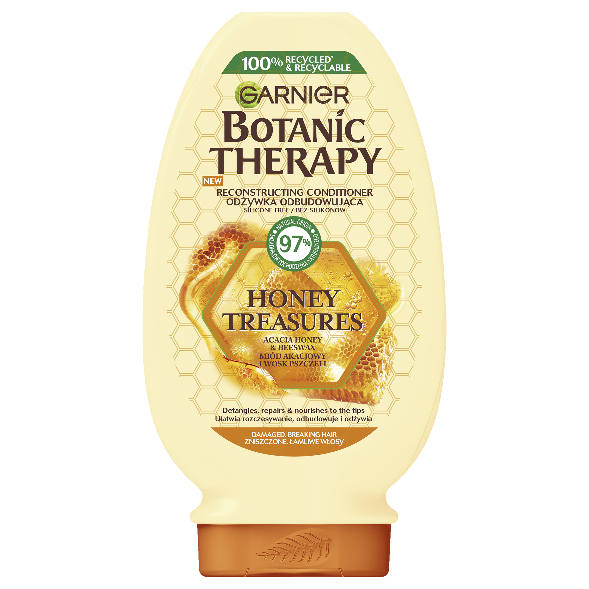 Garnier Botanic Therapy Miód & Propolis Odżywka Do Włosów Bardzo Zniszczonych, Z Rozdwajającymi Się Końcówkami 200 Ml